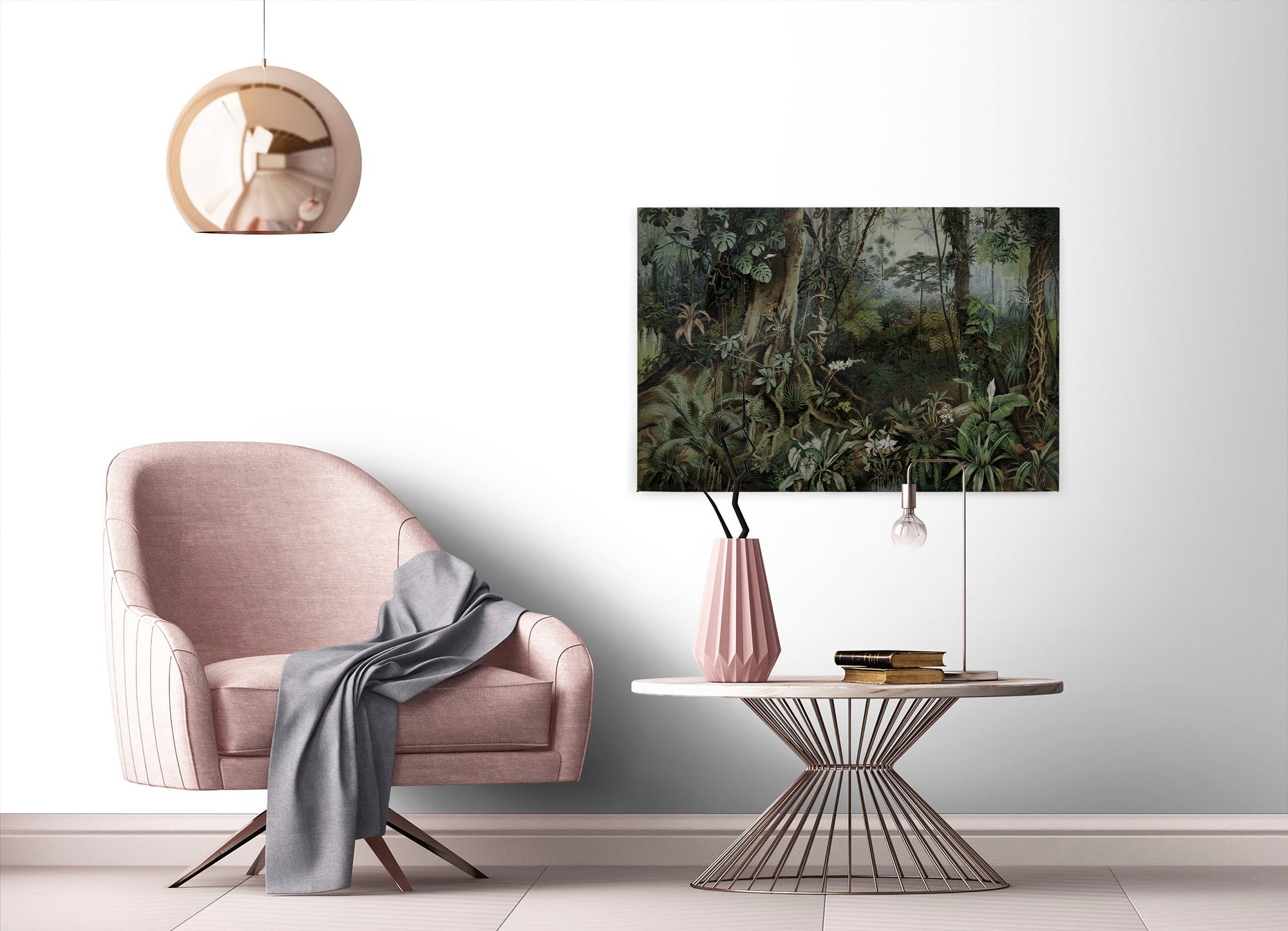 A.S. Création Leinwandbild »jungle«, Kunst-Gemälde-Kinder, (1 St.), Keilrahmen Bild Dschungel Wald Leinwand-Bild Wohnzimmer modern Kinder