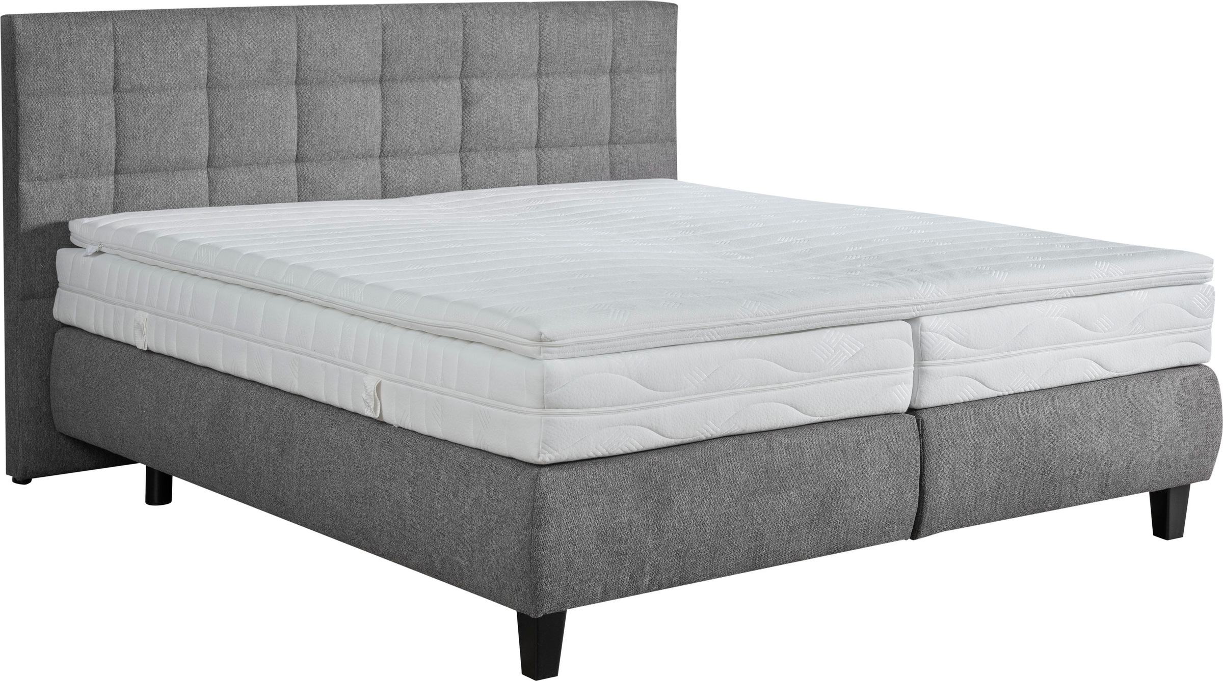 alina Boxspringbett »Edera«, Doppelbett wahlweise mit Topper, Liegefläche 180x200 cm, mit Steppung