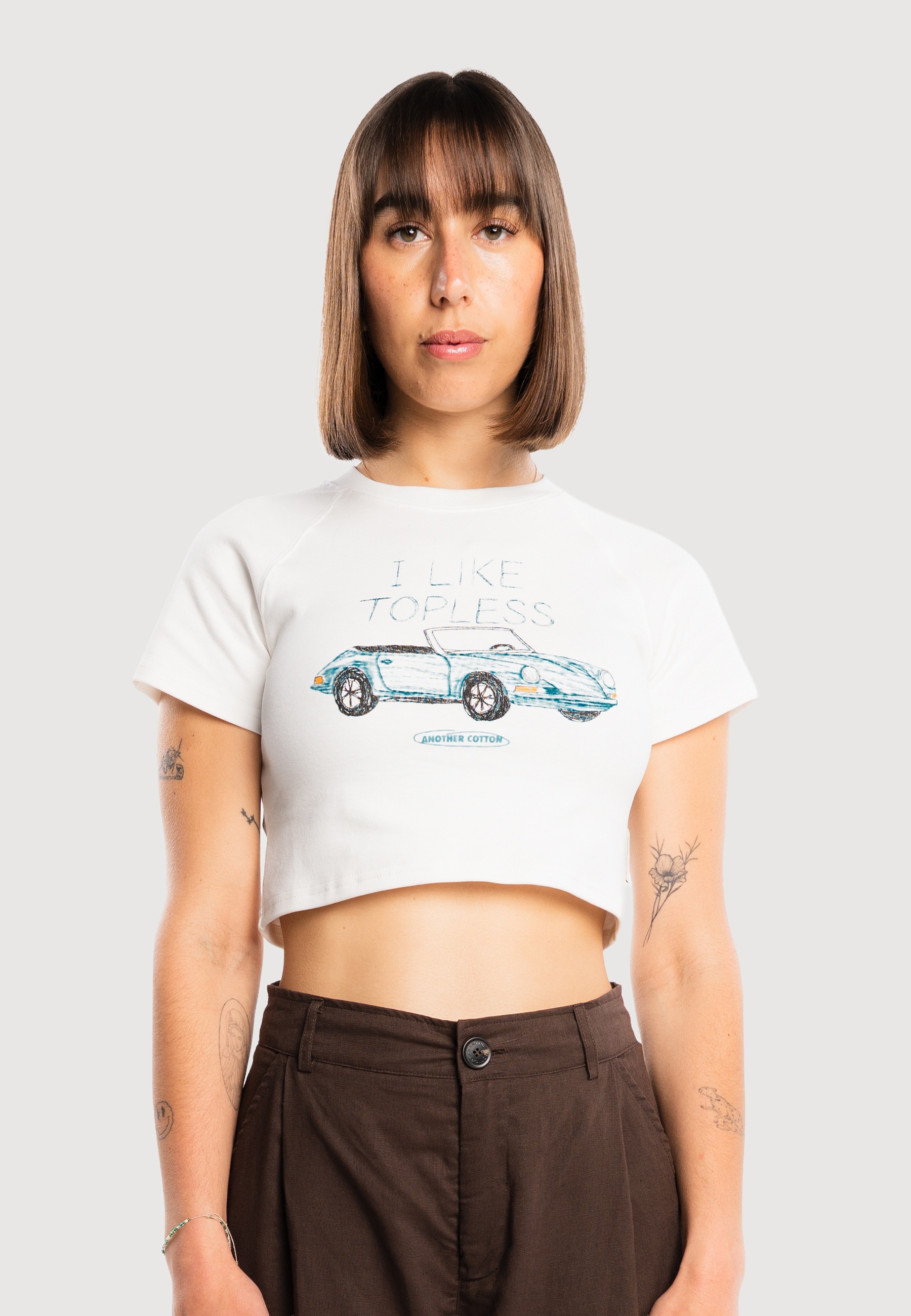 Another Cotton Lab T-Shirt »Another Cotton Lab Topless Crop Top« 1
