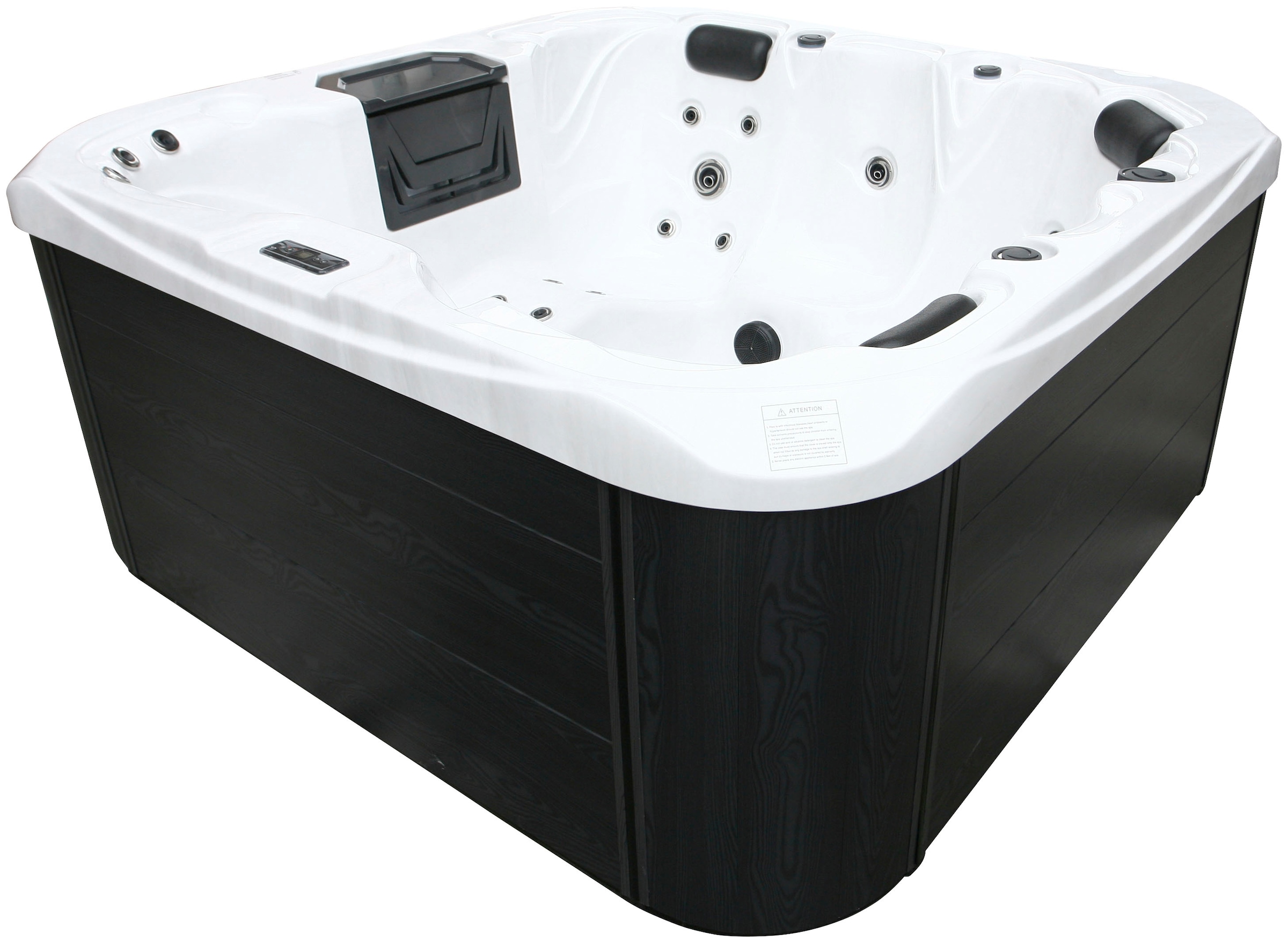 Sanotechnik Whirlpool »TAHITI«, (Set), 200x200x88 cm, inkl. Einstiegsleiter und Abdeckung