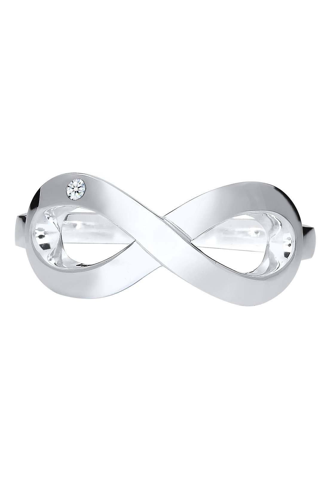 Elli DIAMONDS Verlobungsring »Infinity Ewig Diamant (0.015 ct.) 925 Silber«