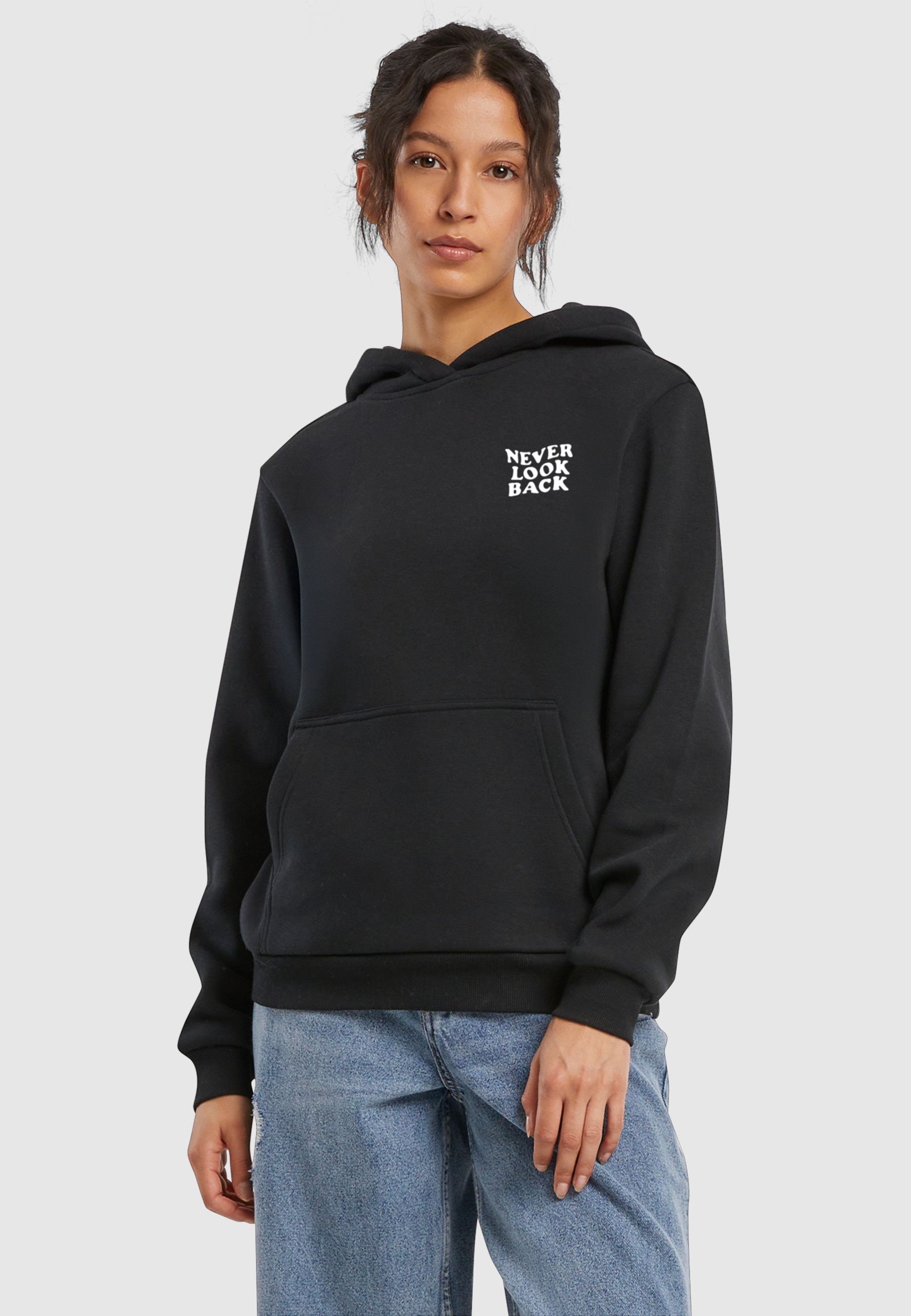 Miss Tee Kapuzenpullover »Miss Tee Never Look Back Ladies Fluffy Hoody« 1