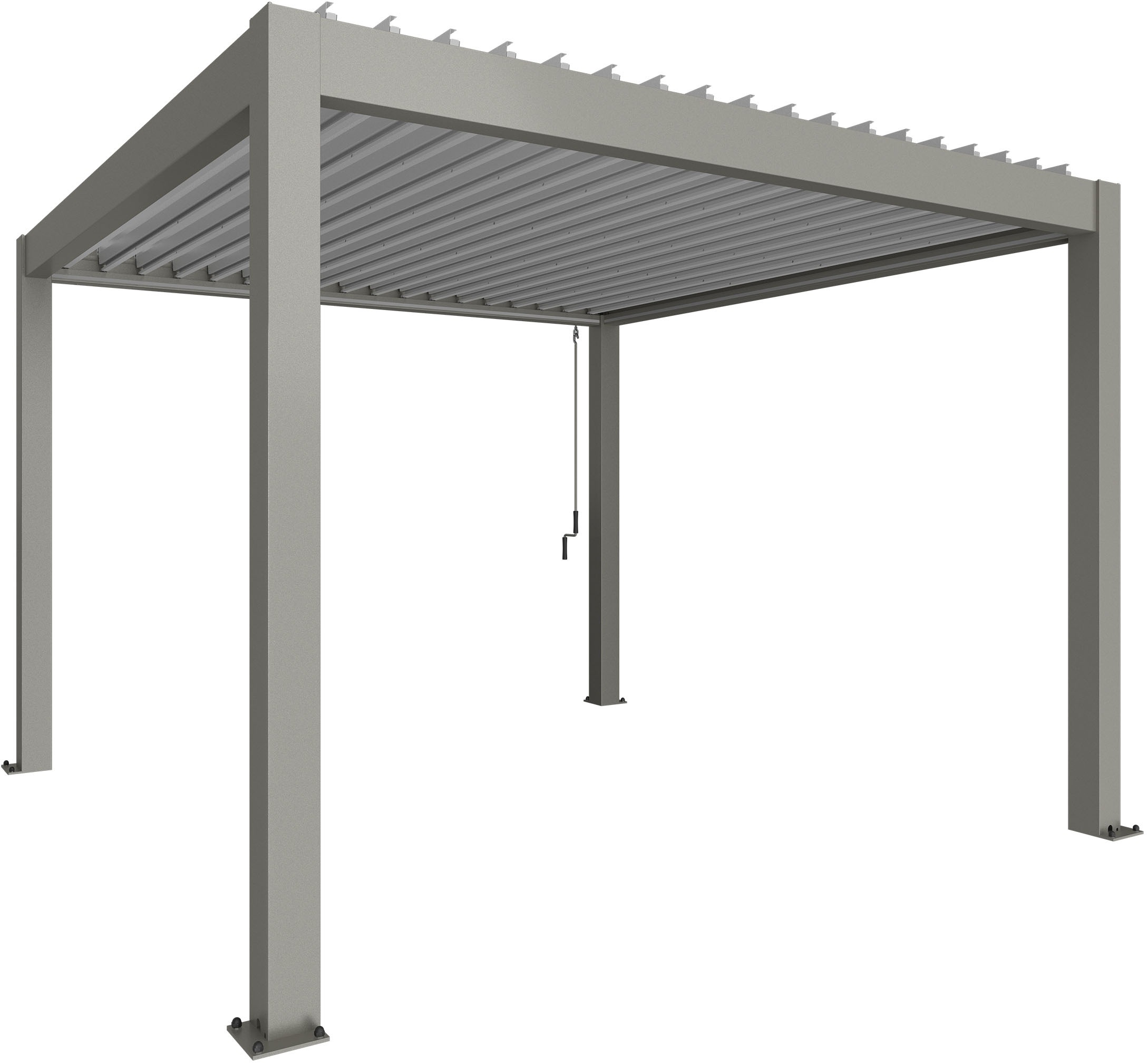 Biohort Pergola »3,5x3,5 m, verschiedene Farben«, 367,5x367,5x264 cm, ausgezeichnet mit dem Red Dot Design Award