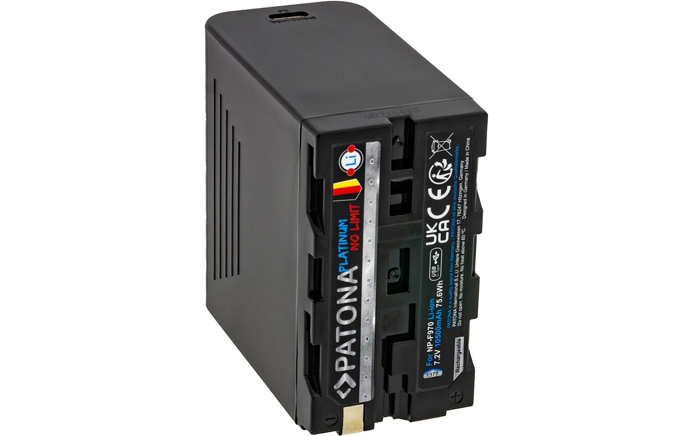   Akku »Patona Sony NP-F970, F960, F950 inkl. Powerbank« 10.500 mAh