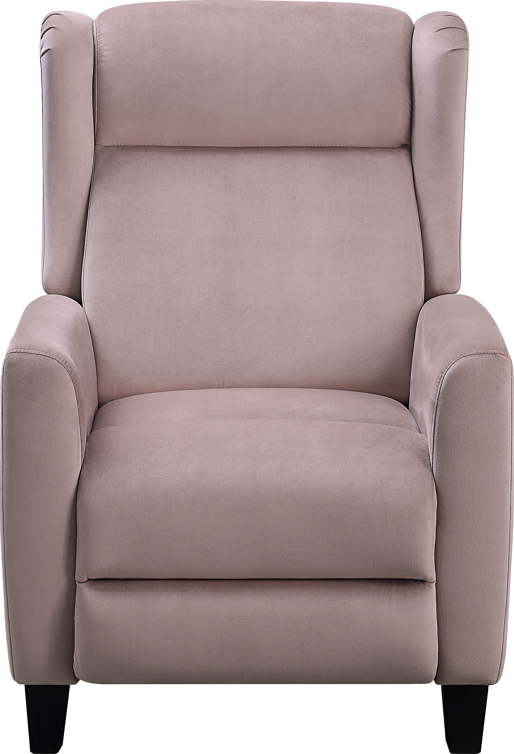 ATLANTIC home collection TV-Sessel »Timo«, klassischer Ohrensessel mit Relaxfunktion und praktischer Seitentasche
