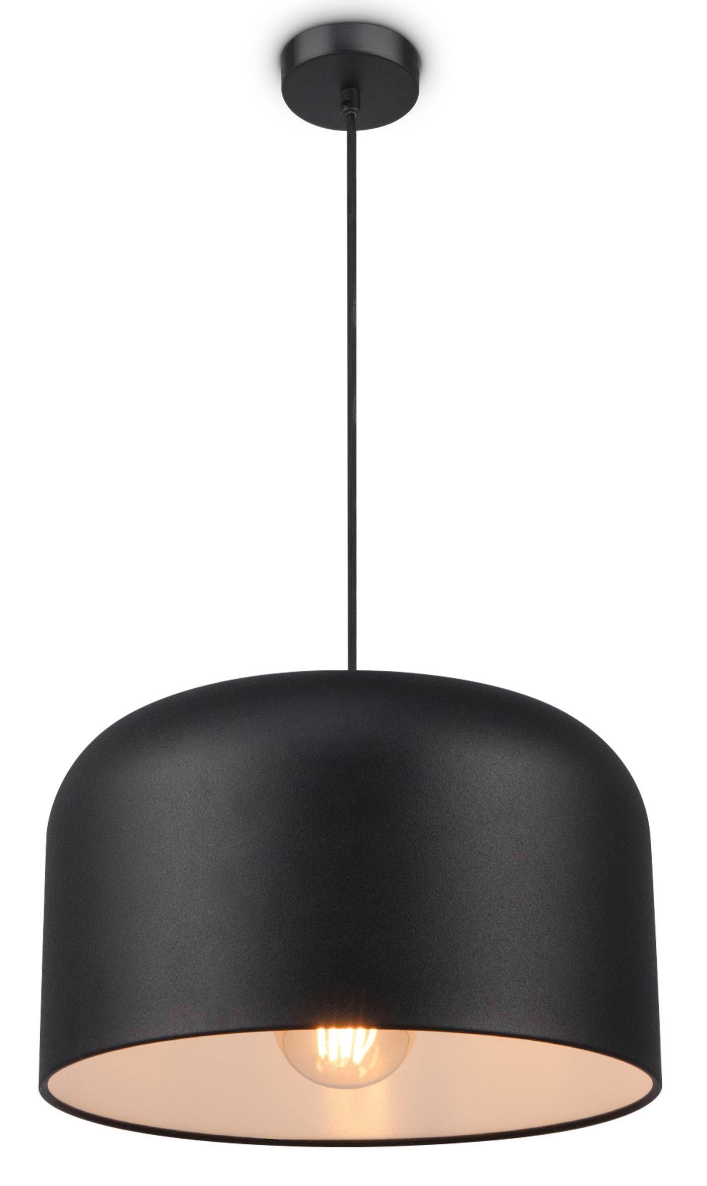 Paco Home Pendelleuchte »BOWL«, 1 flammig, Leuchtmittel E27 | ohne Leuchtmittel