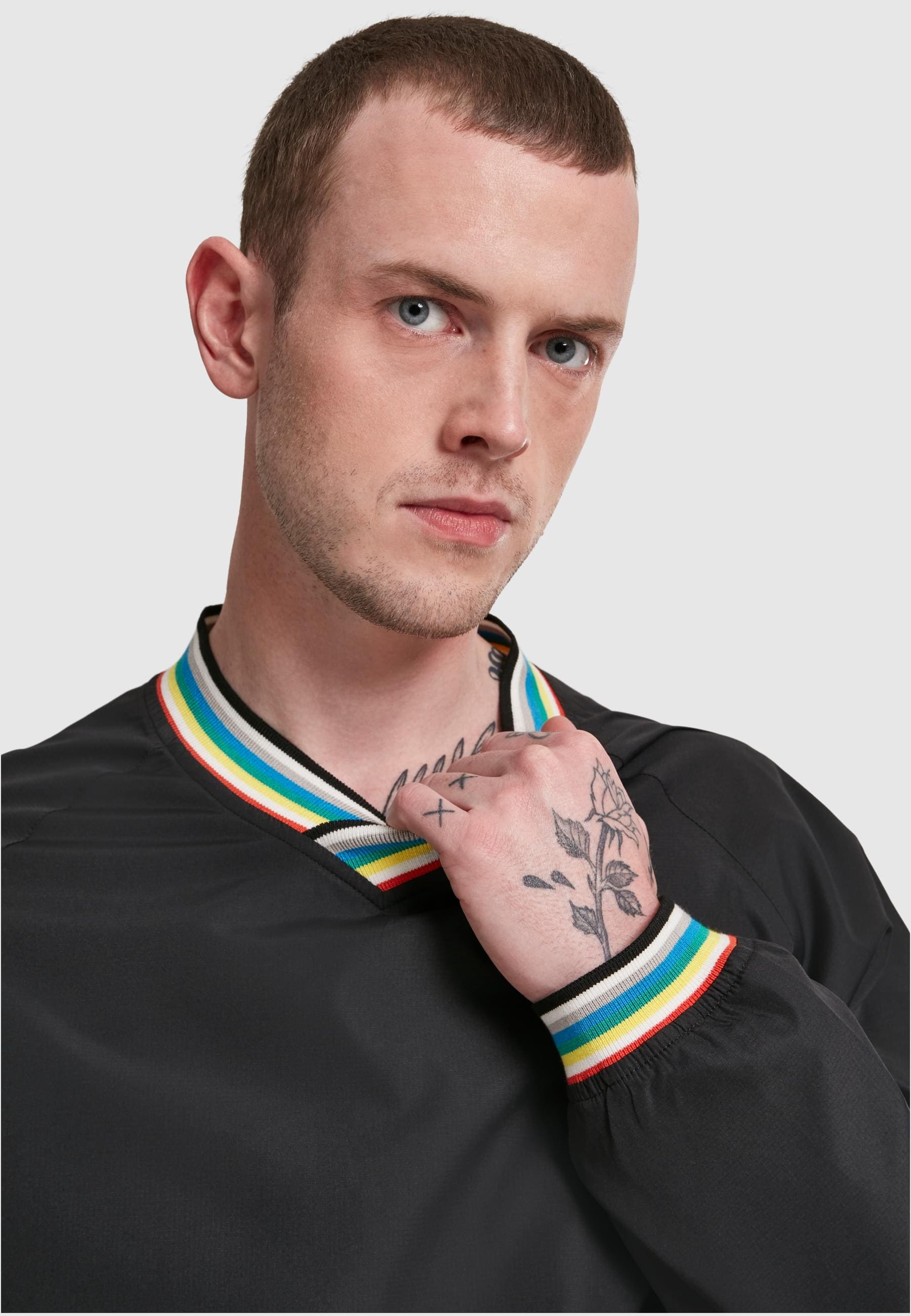 URBAN CLASSICS Rundhalspullover »Urban Classics Herren Warm Up Pull Over«, (1 tlg.)