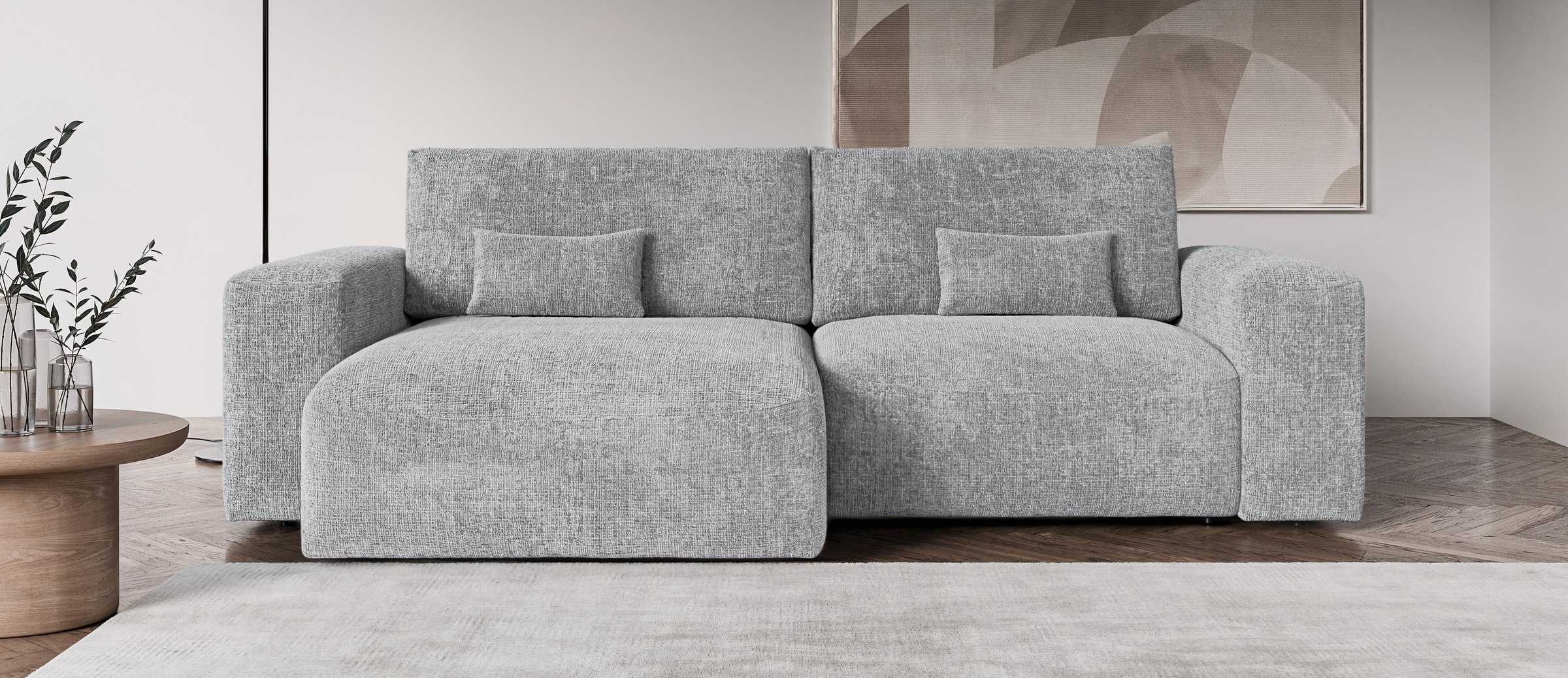 OTTO home Ecksofa "MATTS Schlafsofa mit Bettkasten, Maße B/T/H: 265/159/89 günstig online kaufen