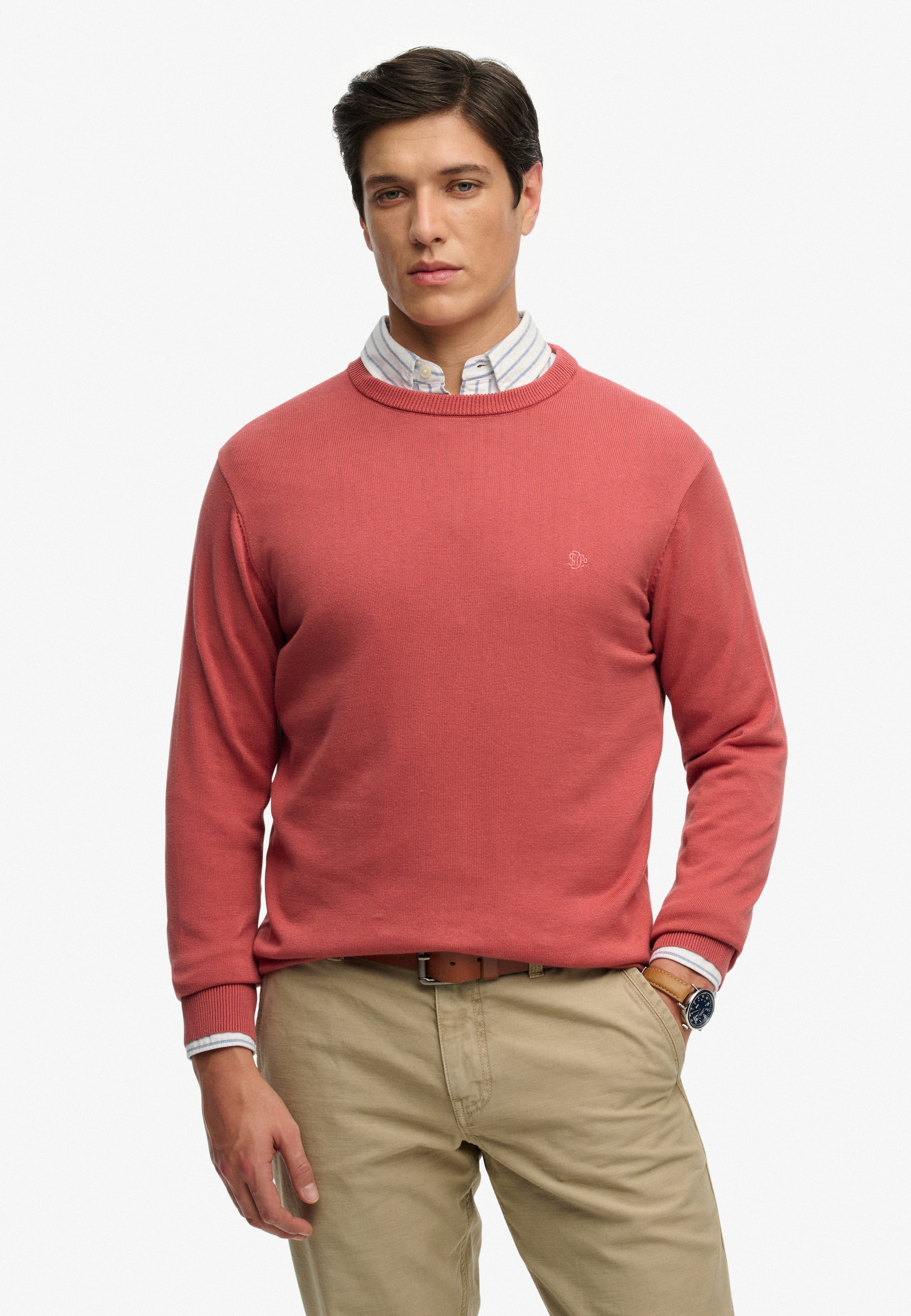 Superdry Strickpullover "ESSENTIALS COTTON JUMPER" günstig online kaufen