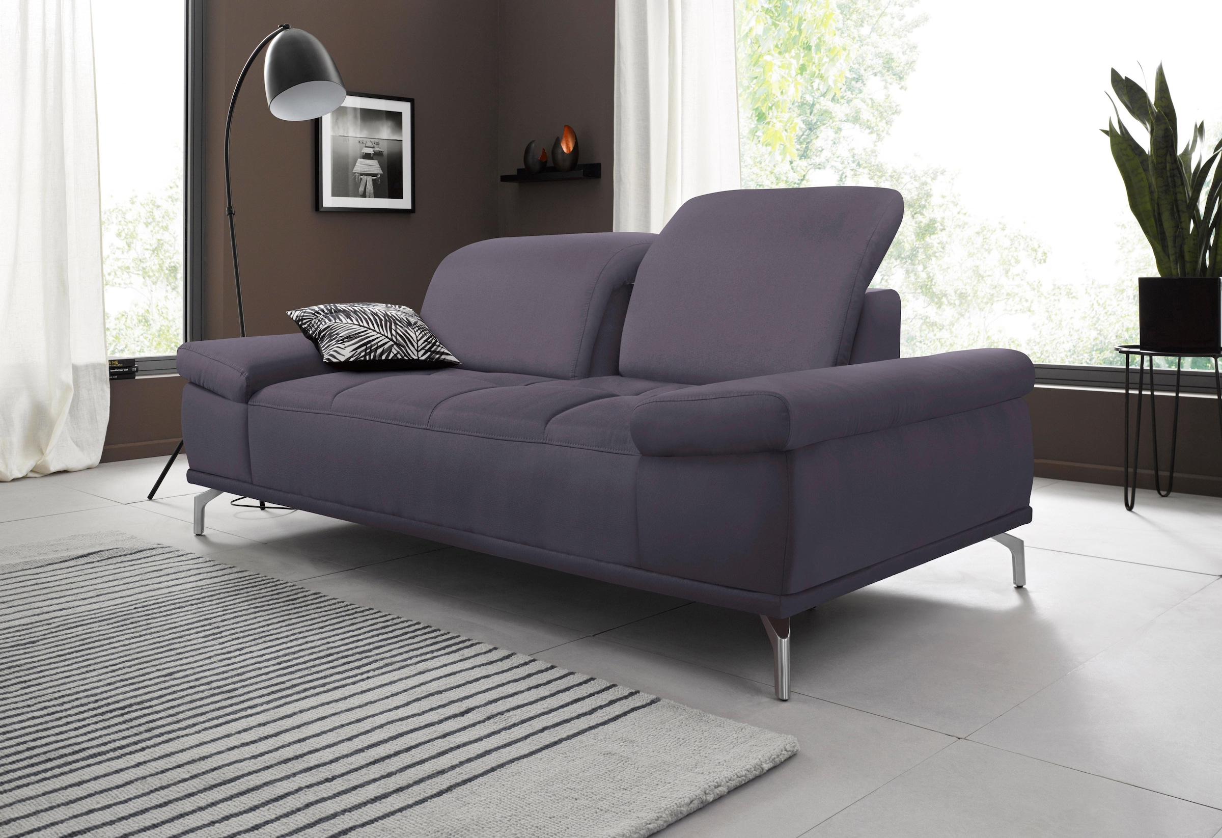 Home affaire 2-Sitzer "Caluna" mit Sitztiefen- und Kopfteilverstellung günstig online kaufen