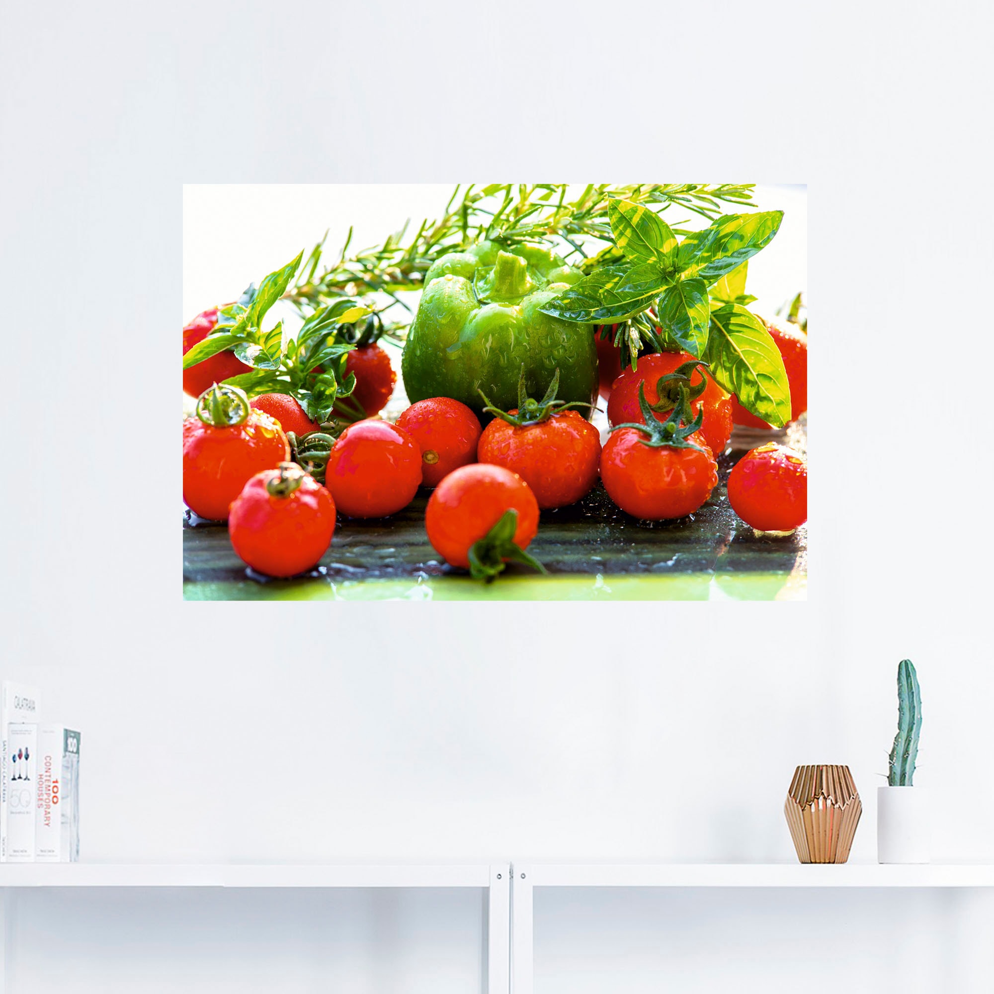 Artland Wandfolie „Garten frische Tomaten“, Lebensmittel, (1 St.) rot Rabatt: 27 %