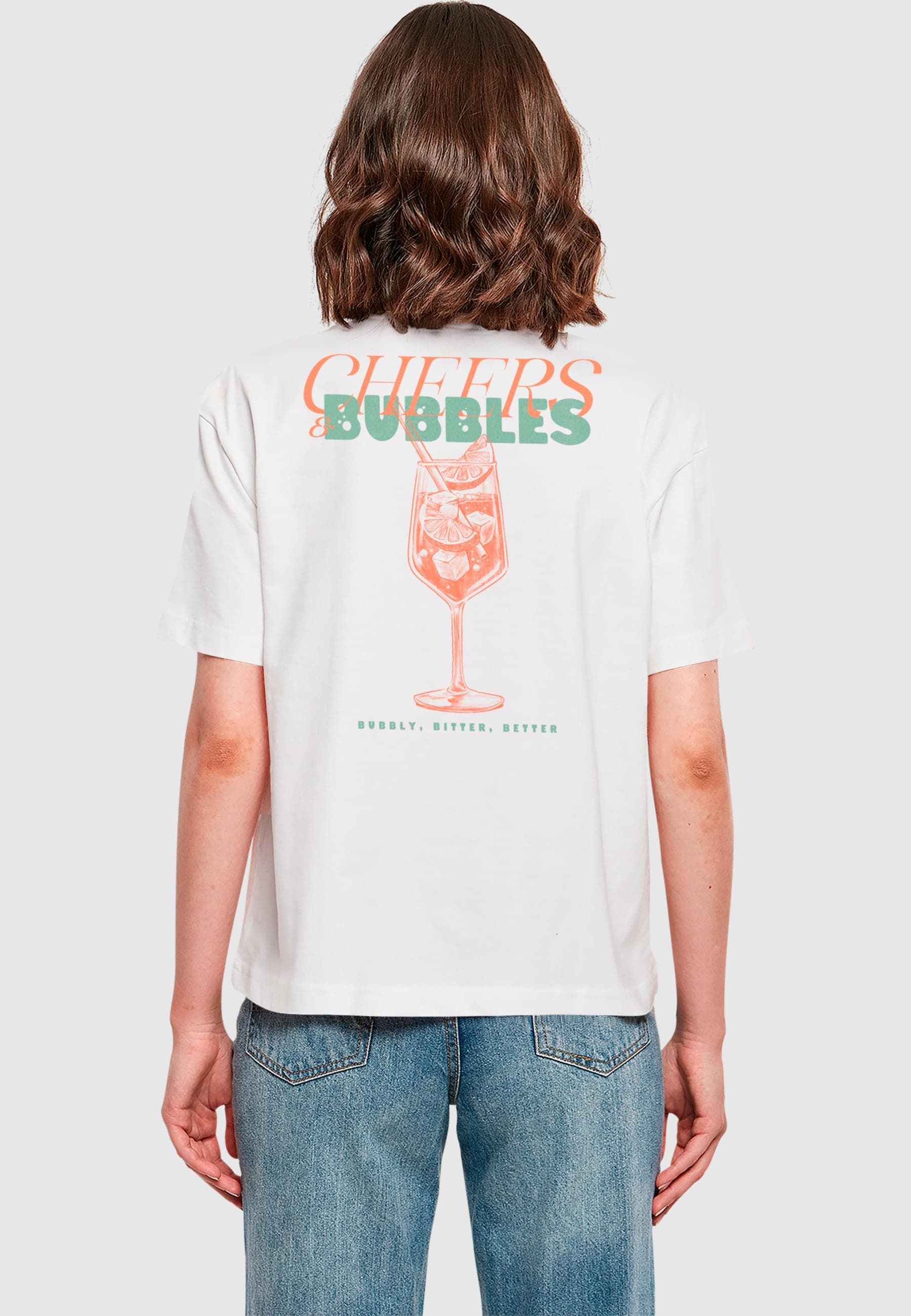 Miss Tee T-Shirt »Miss Tee Cheers And Bubbles Tee« 1 Stk.