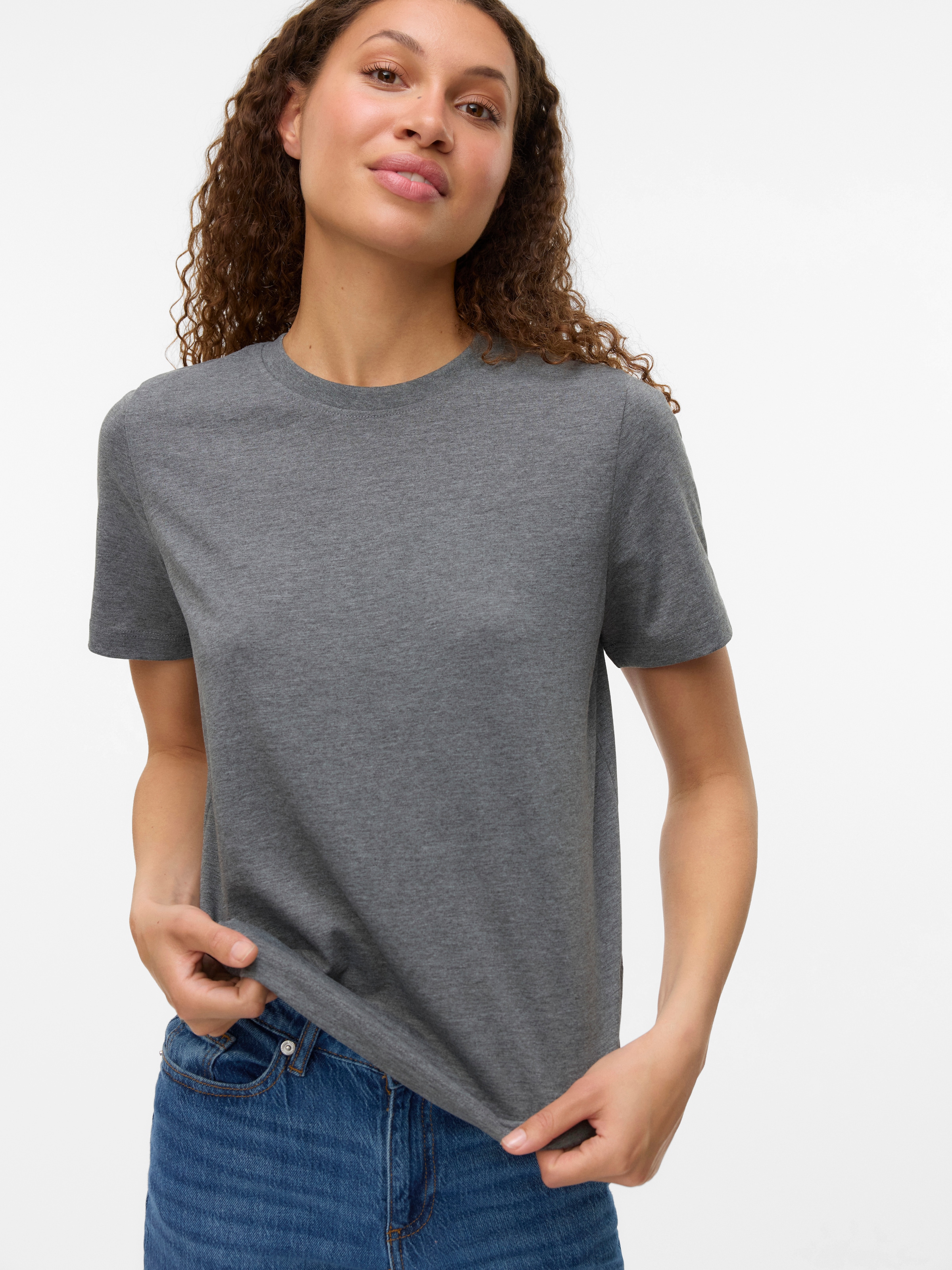 Vero Moda Kurzarmshirt "VMPAULINA SS T-SHIRT GA JRS NOOS" Baumwolle, regula günstig online kaufen
