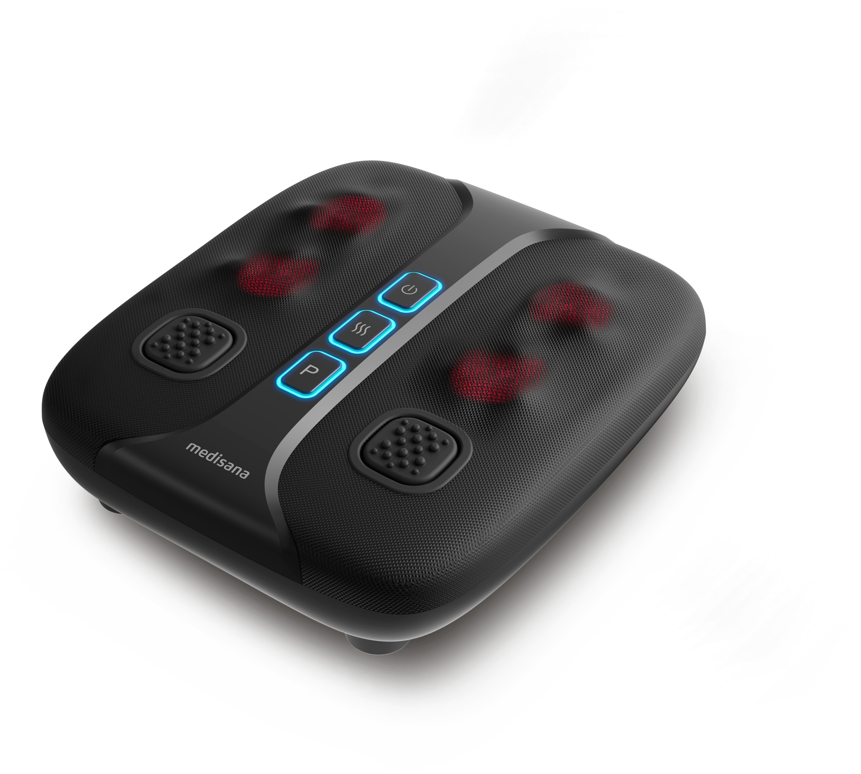 MEDISANA Fußmassagegerät "LM 100", grau, Kunststoff, Polyester, B:33,1cm H:11,5cm T:36,8cm, Massagegeräte, 2 Massageprogramme, 2 Intensitäten,