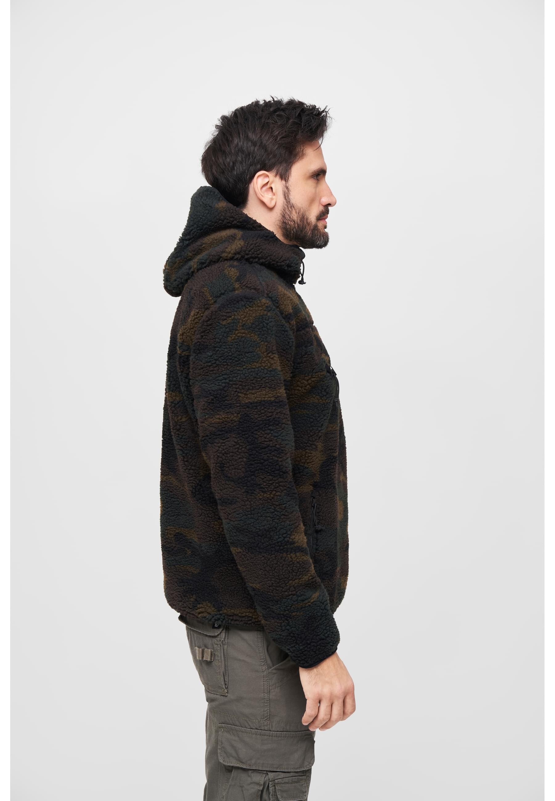 Brandit Anorak »Brandit Herren Teddyfleece Worker Pullover«, (1 St.), mit Kapuze