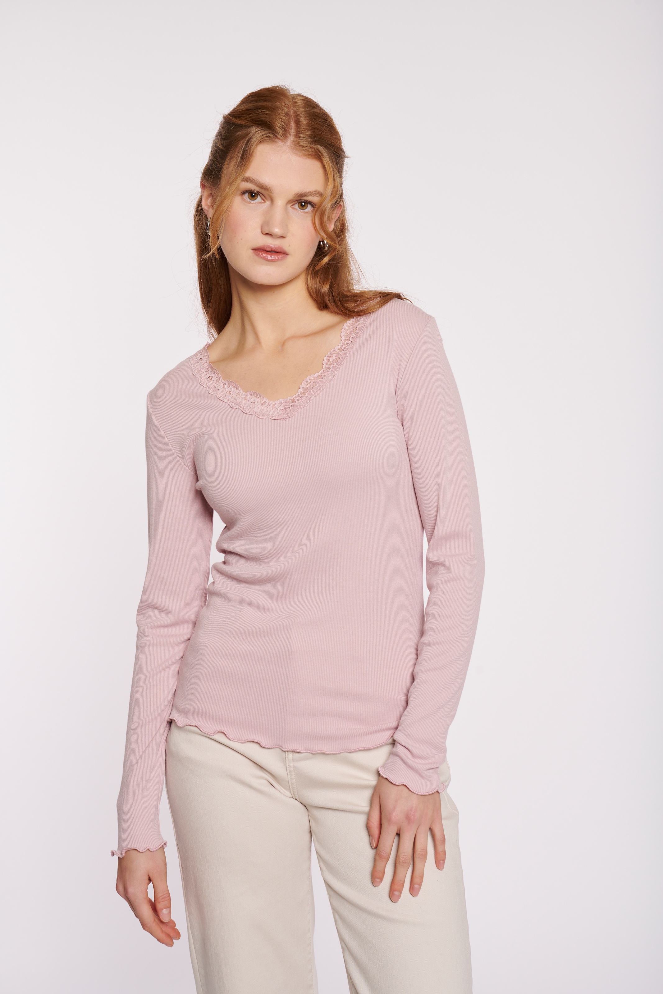 HaILY’S Langarmshirt "LS V TP Fi44ona" günstig online kaufen