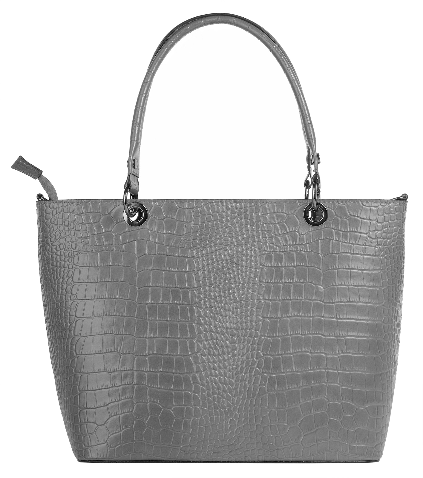 Cluty Henkeltasche, echt Leder, Made in Italy