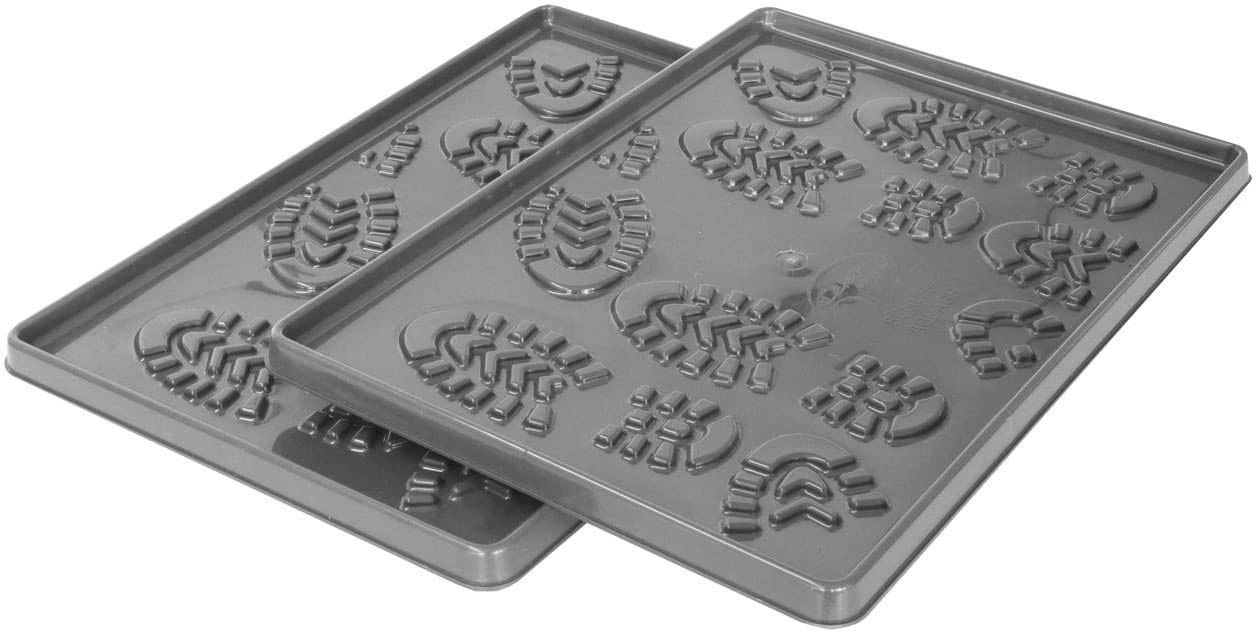 Schmitt Schuhbedarf Schuhabtropfschale Set, 4 Stk. für je 2 Paar Schuhe, Kunststoff