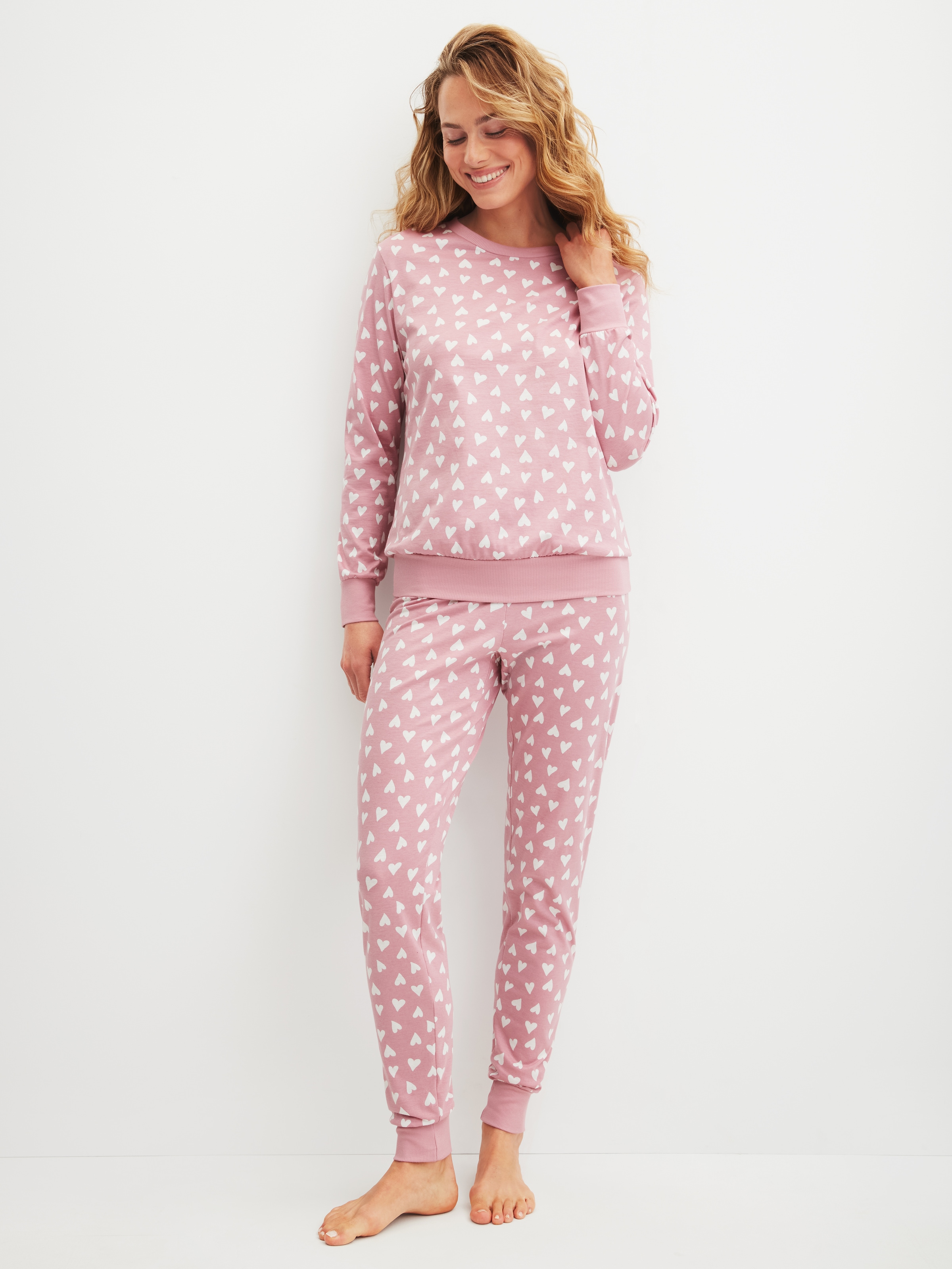 CALIDA Schlafanzug "Cotton Stripes", (2 tlg.), mit weichen Rippbündchen an günstig online kaufen