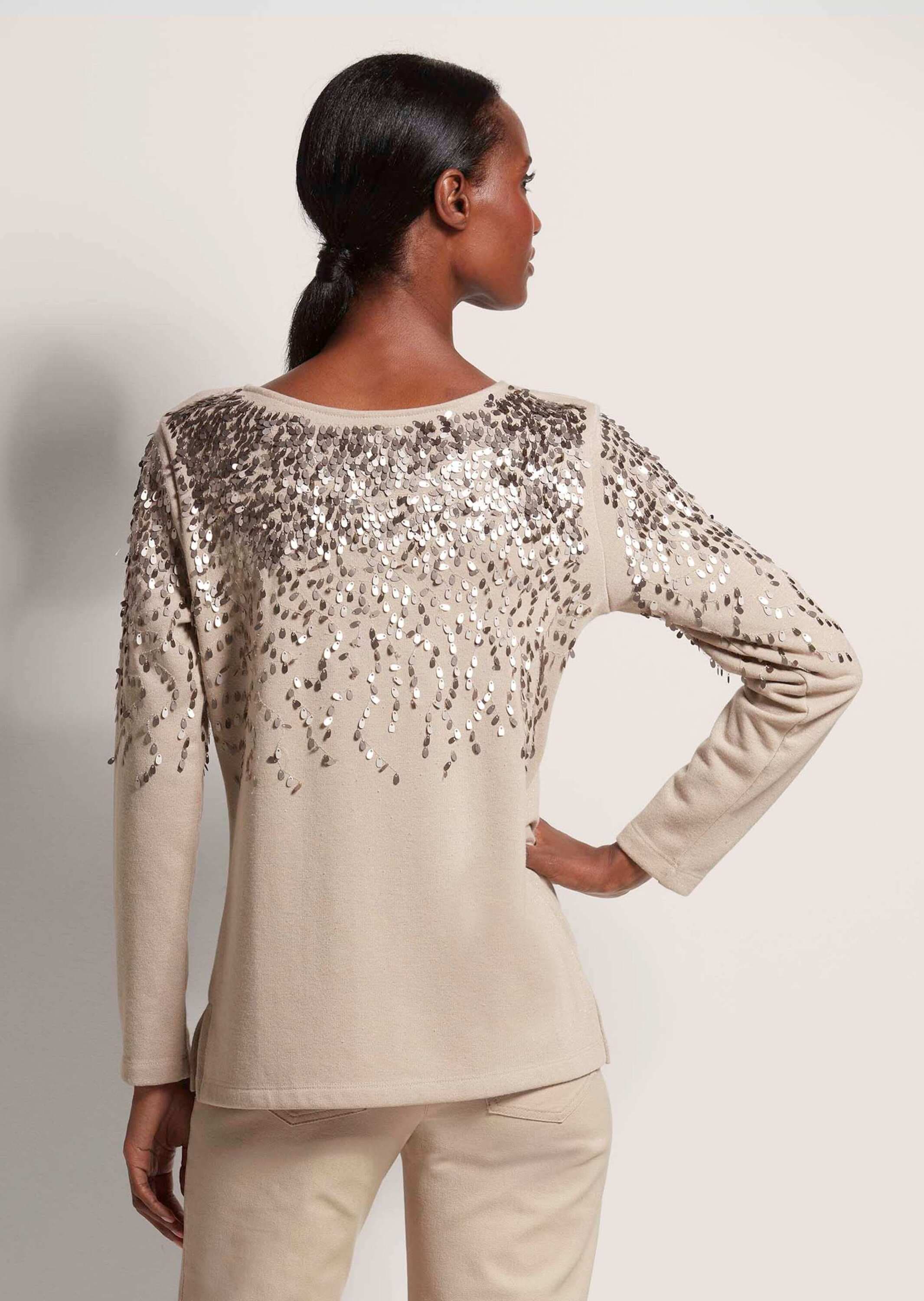 MADELEINE Langarmshirt »Sweatshirt Glitzeroberteil mit funkelnden Details«