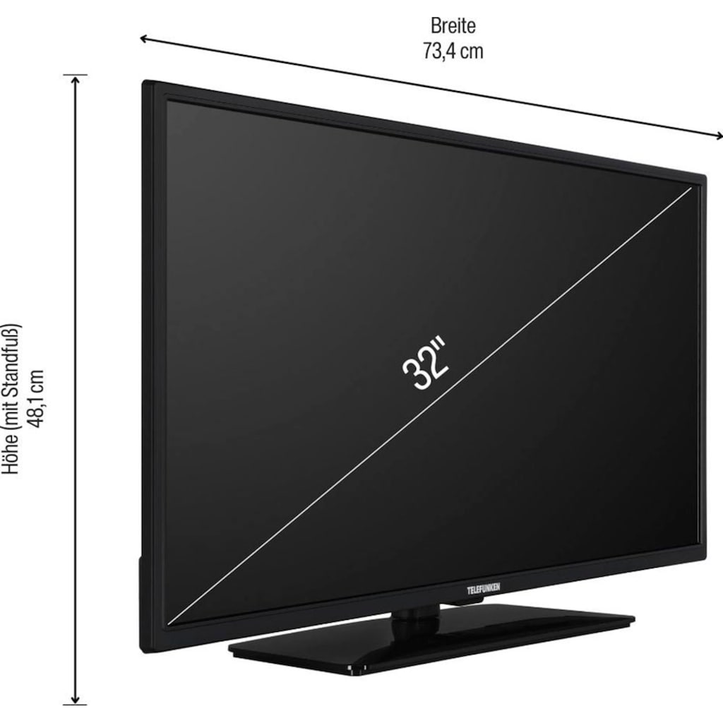 Telefunken LED-Fernseher »D32H550M4CWDI«, 80 cm/32 Zoll, HD-ready, Smart-TV