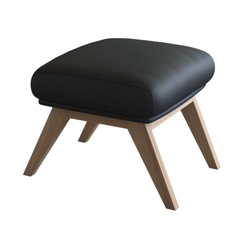 FLEXLUX "Adria" Fuß Eiche, Fußhocker für Ohrensessel