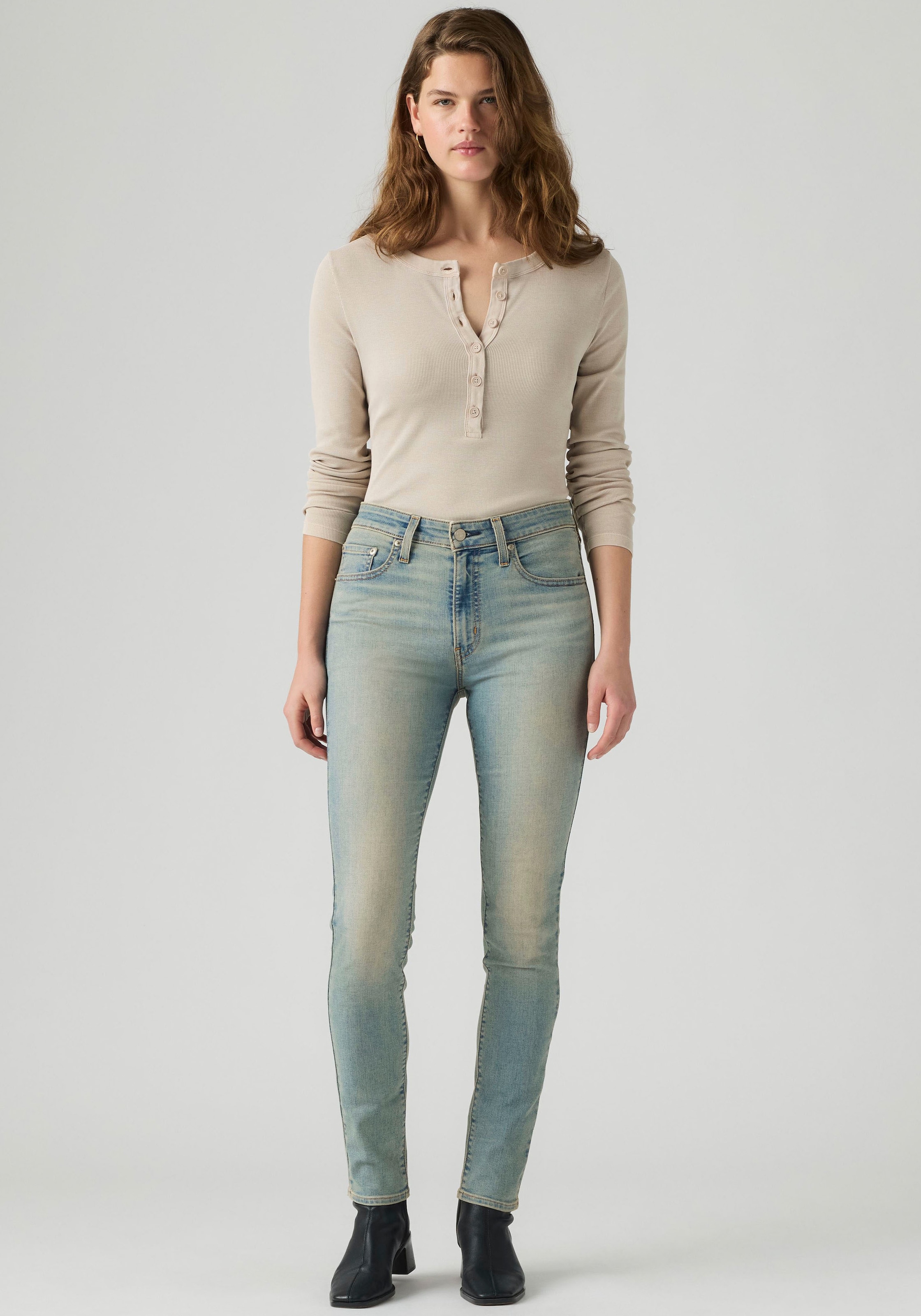 Profile Skinny-fit-Jeans mit hohem Bund