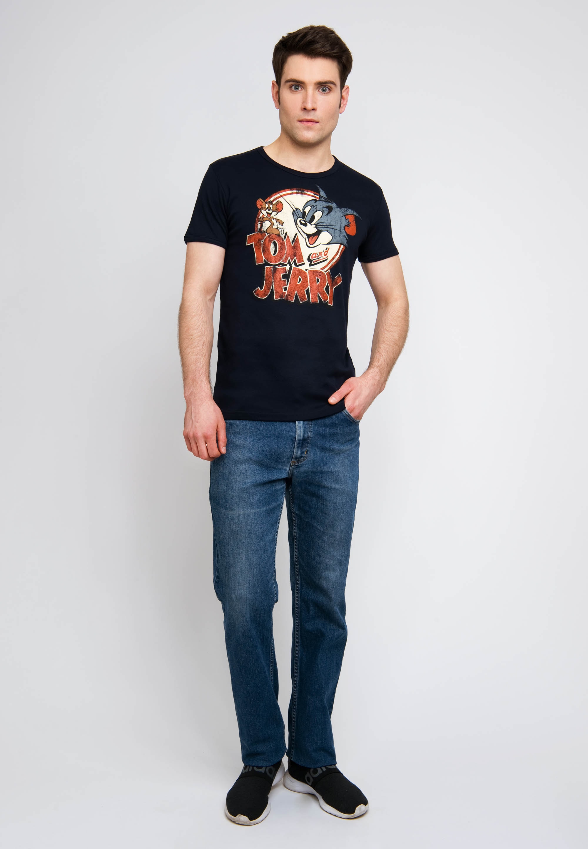 LOGOSHIRT T-Shirt »Tom & Jerry«, mit witzigem Vintage-Print