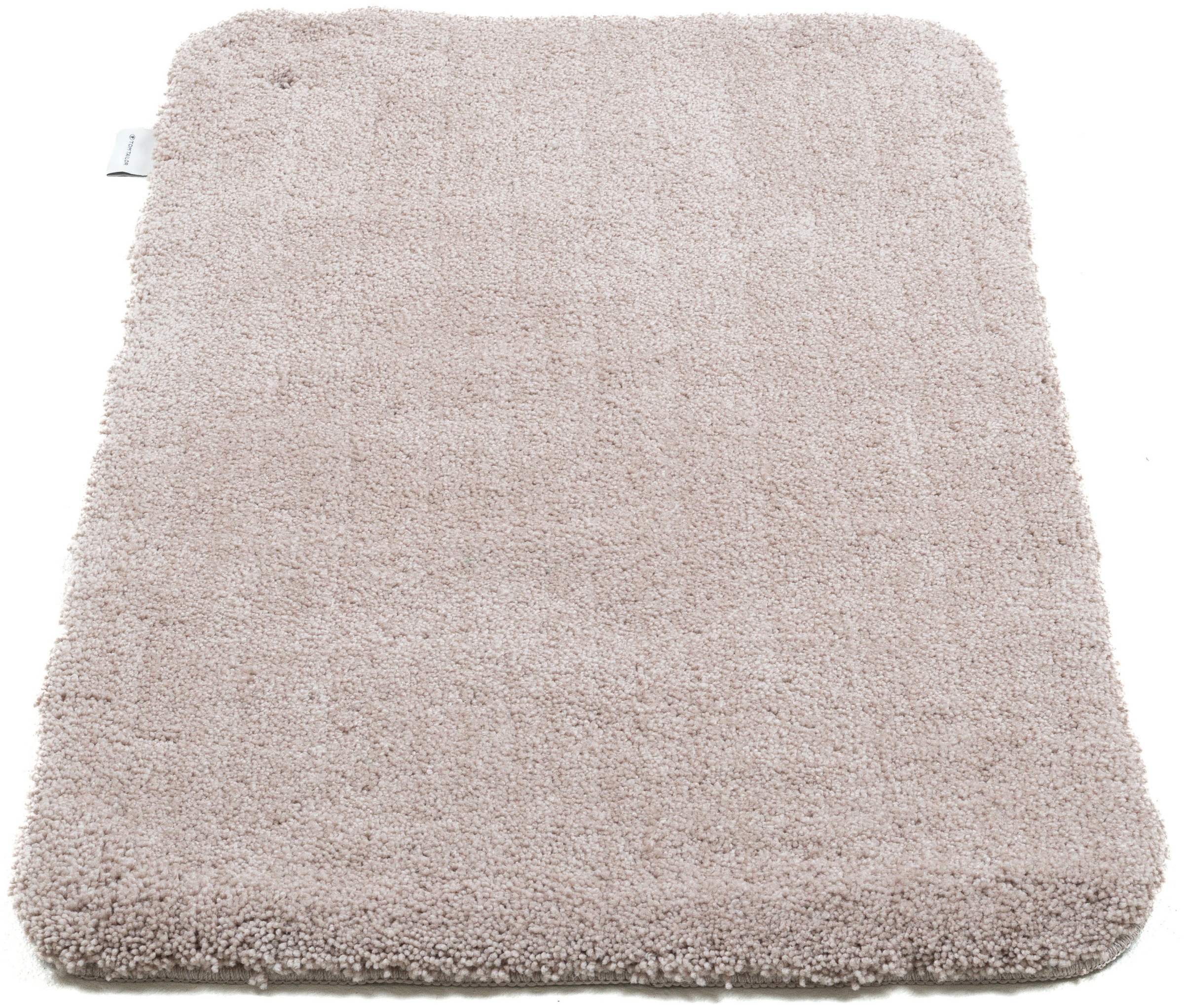 TOM TAILOR Badematte »Cozy Bath UNI«, rutschhemmend beschichtet, fußbodenheizungsgeeignet, Badteppich, Uni Farben, rechteckig, rund und oval erhältlich