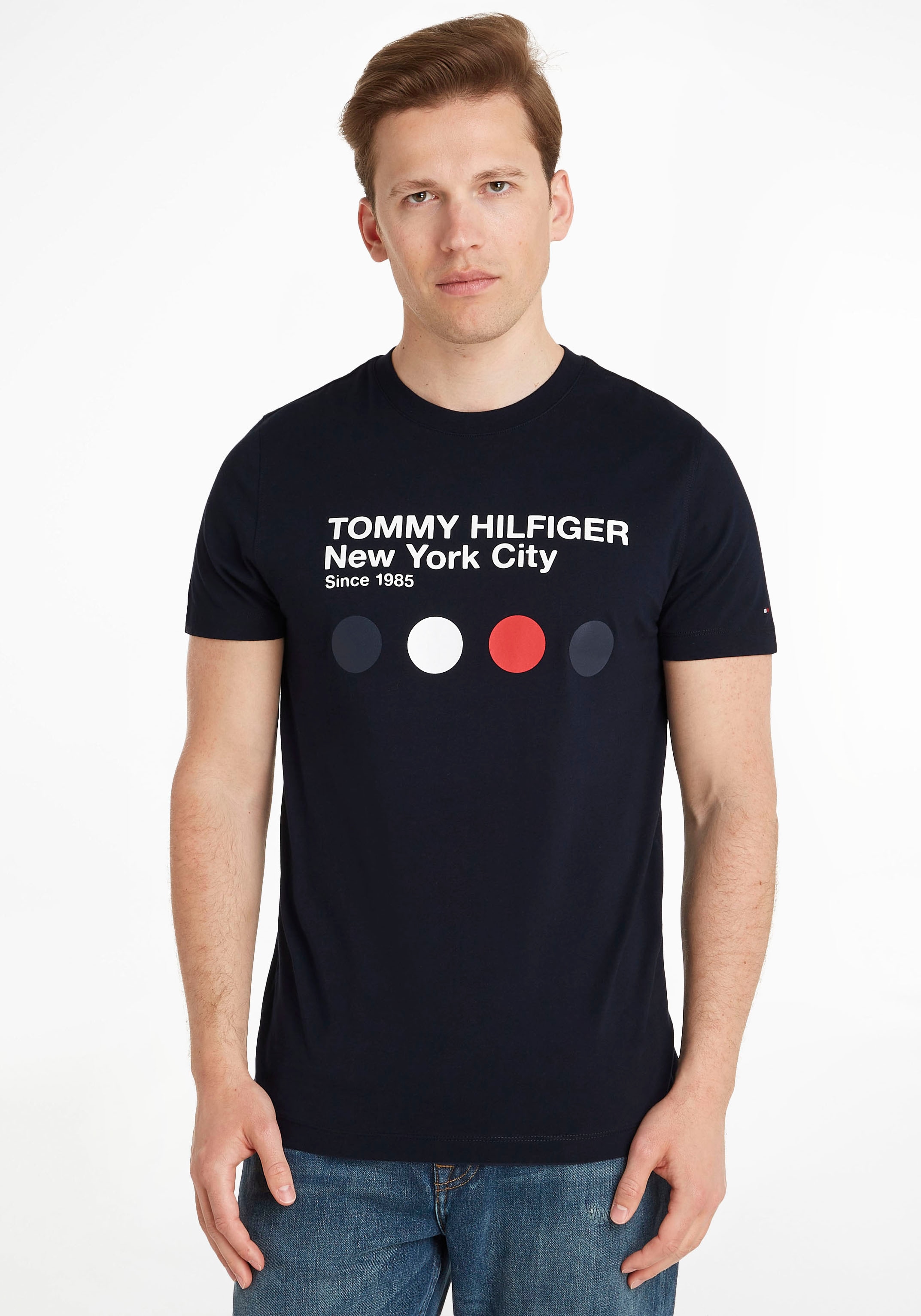 TOMMY HILFIGER Marškinėliai »METRO DOT GRAPHIC TEE« s...