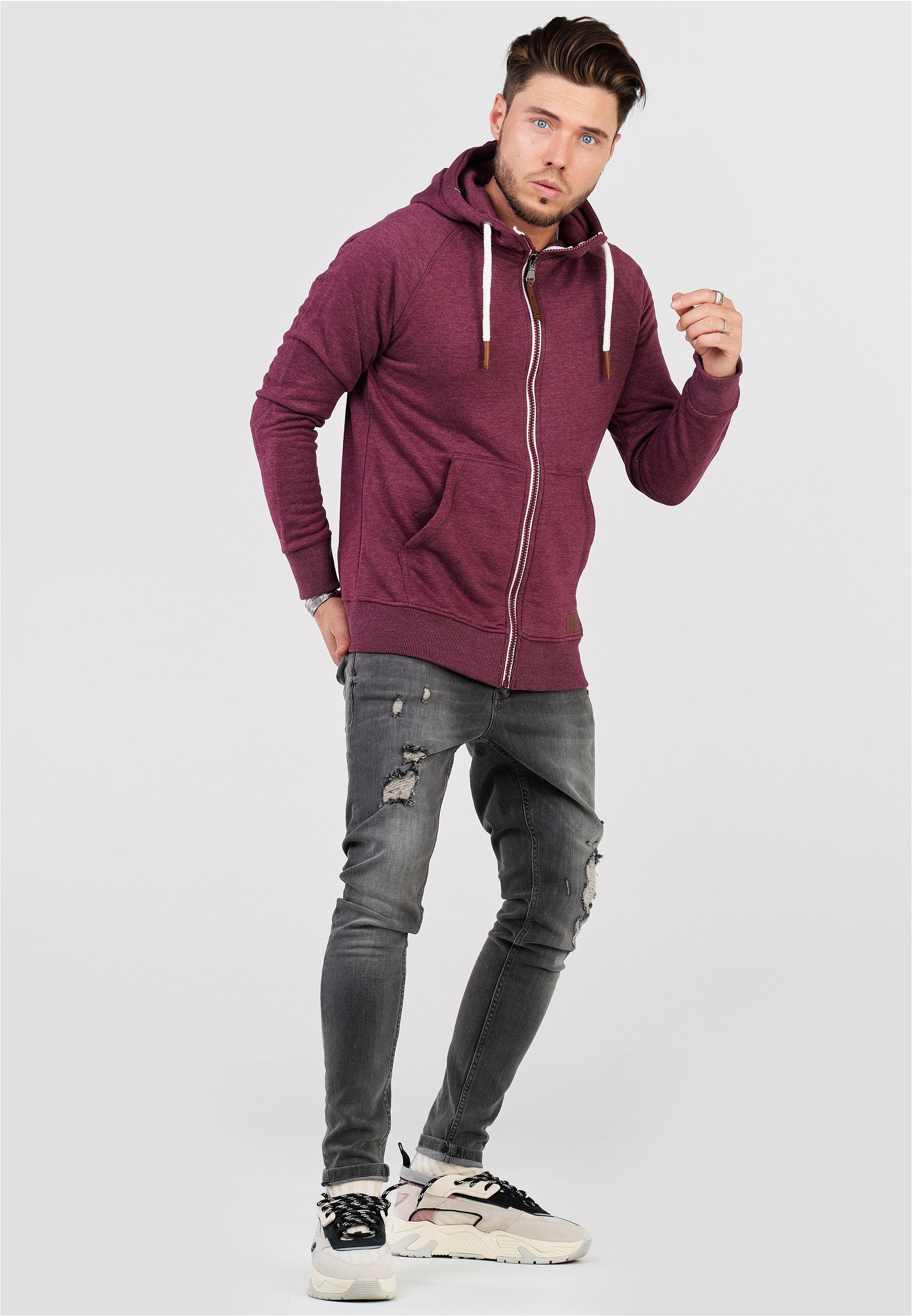 behype Kapuzensweatshirt »SWANTON«, mit praktischer Kapuze