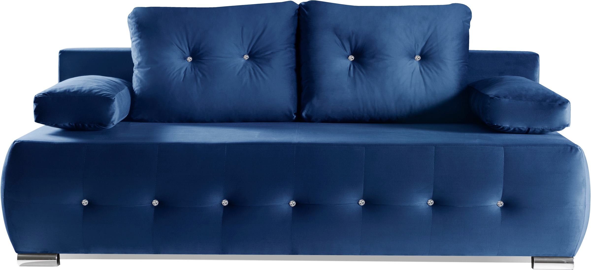 WERK2 Schlafsofa "Monaco", 2-Sitzer Schlafcouch mit Bettkasten & funkelnden günstig online kaufen