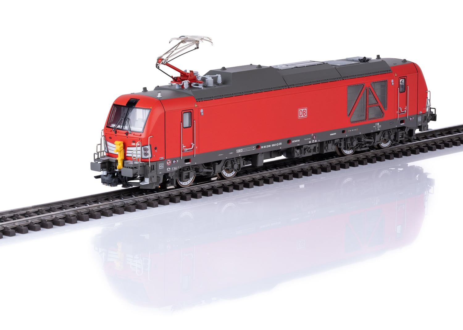 MÄRKLIN Kinder Elektrolokomotive "Zweikraftlokomotive Baureihe 249 - 39297", rot, Kunststoff, Metall, Modelleisenbahn-Fahrzeuge, mit Sound und