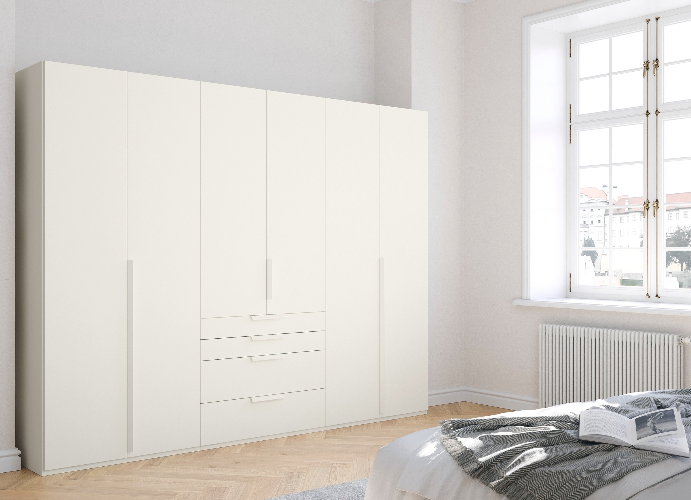 rauch Drehtürenschrank »Purisma«, mit Schubladen und umfangreichem Zubehör, mit Soft-Close-Funktion