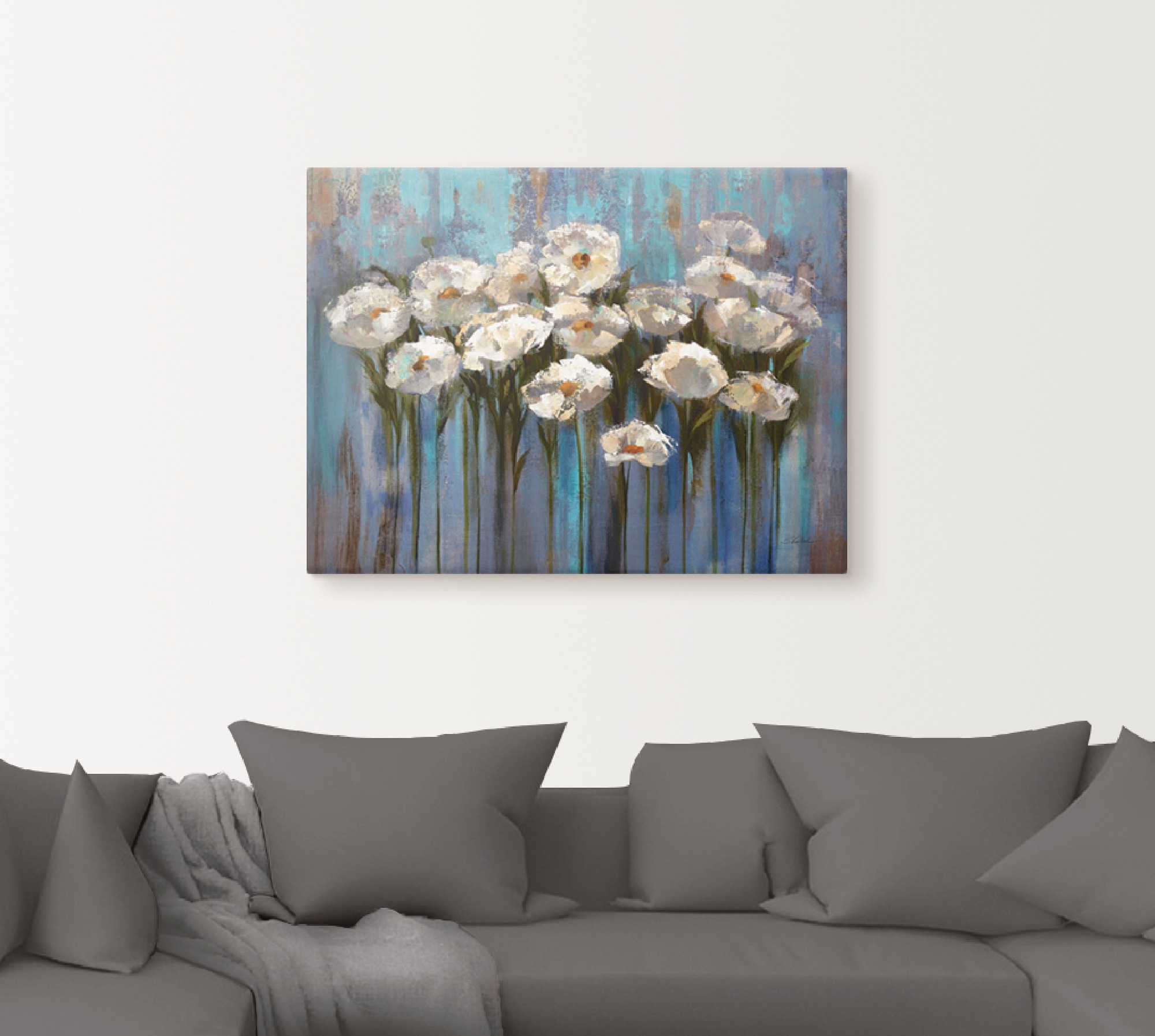 Artland Wandbild »Anemonen am See«, Blumen, (1 St.), als Leinwandbild, Poster in verschied. Größen