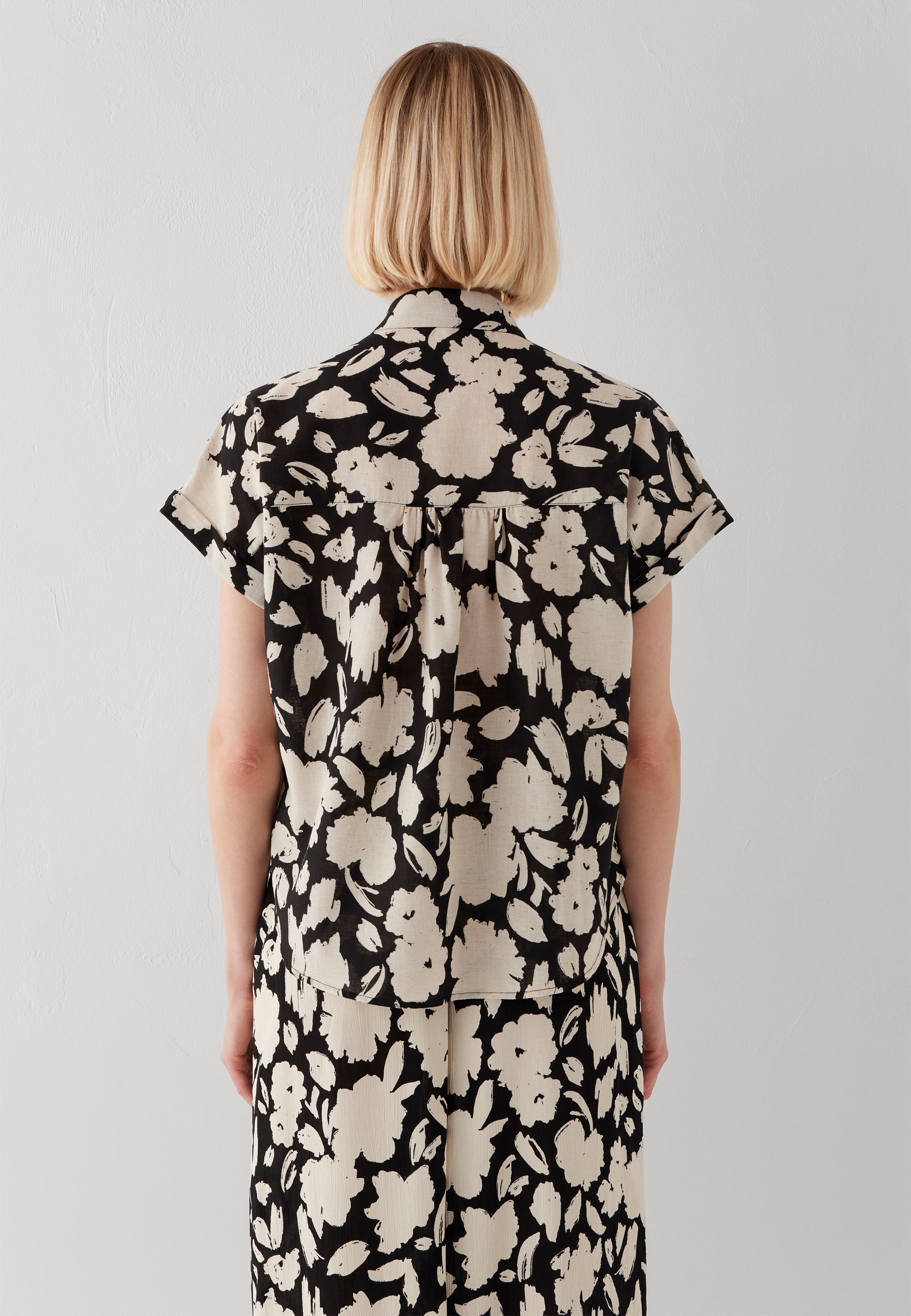 Mavi Klassische Bluse »SHORT SLEEVE WOVEN SHIRT« Bluse kurzarm