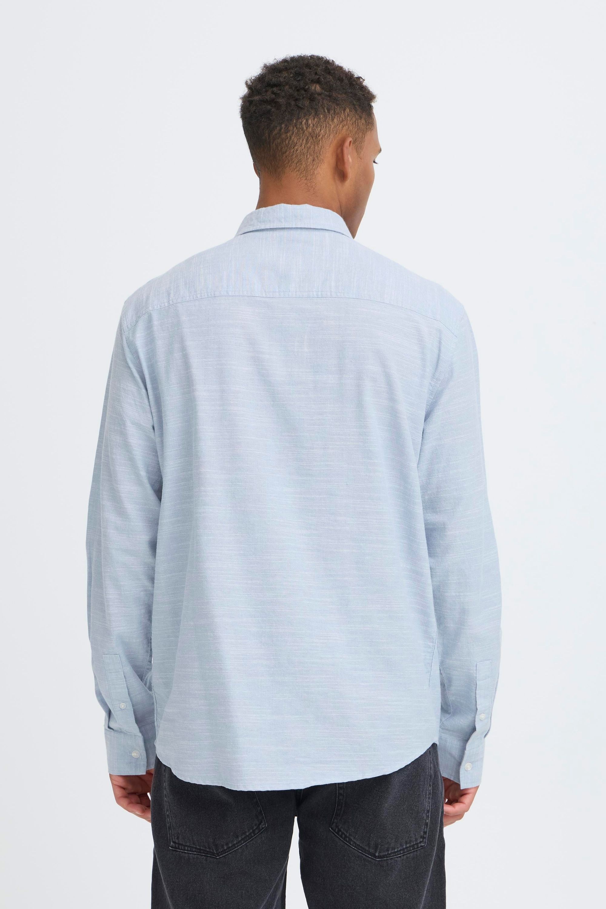 Blend BHDARIS SLUB Long Sleeve Shirt Faded Denim M 3