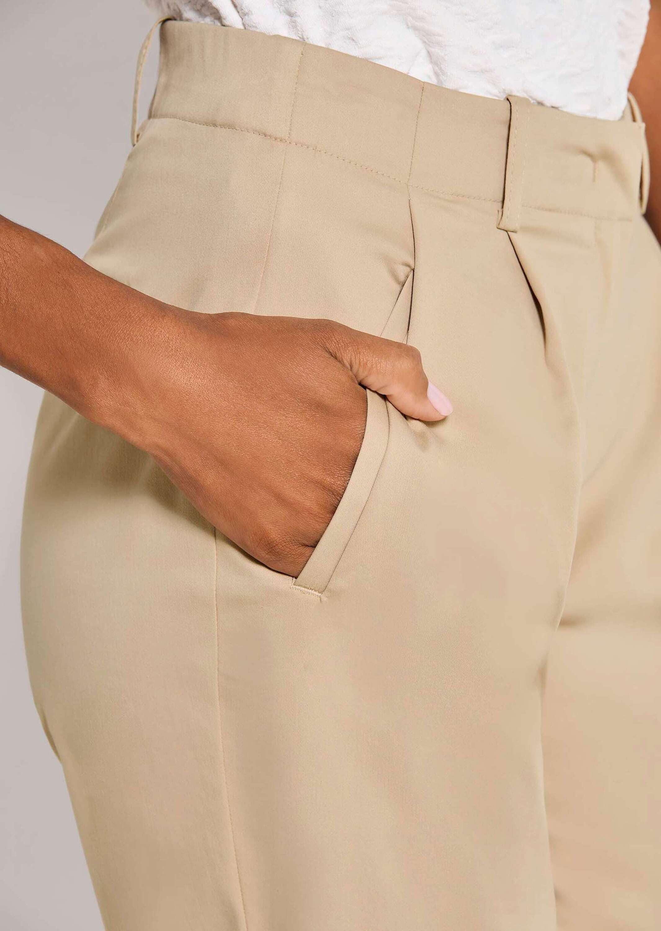 MADELEINE Chinohose »Chinohose Elegante Stoffhose mit Bundfalte«