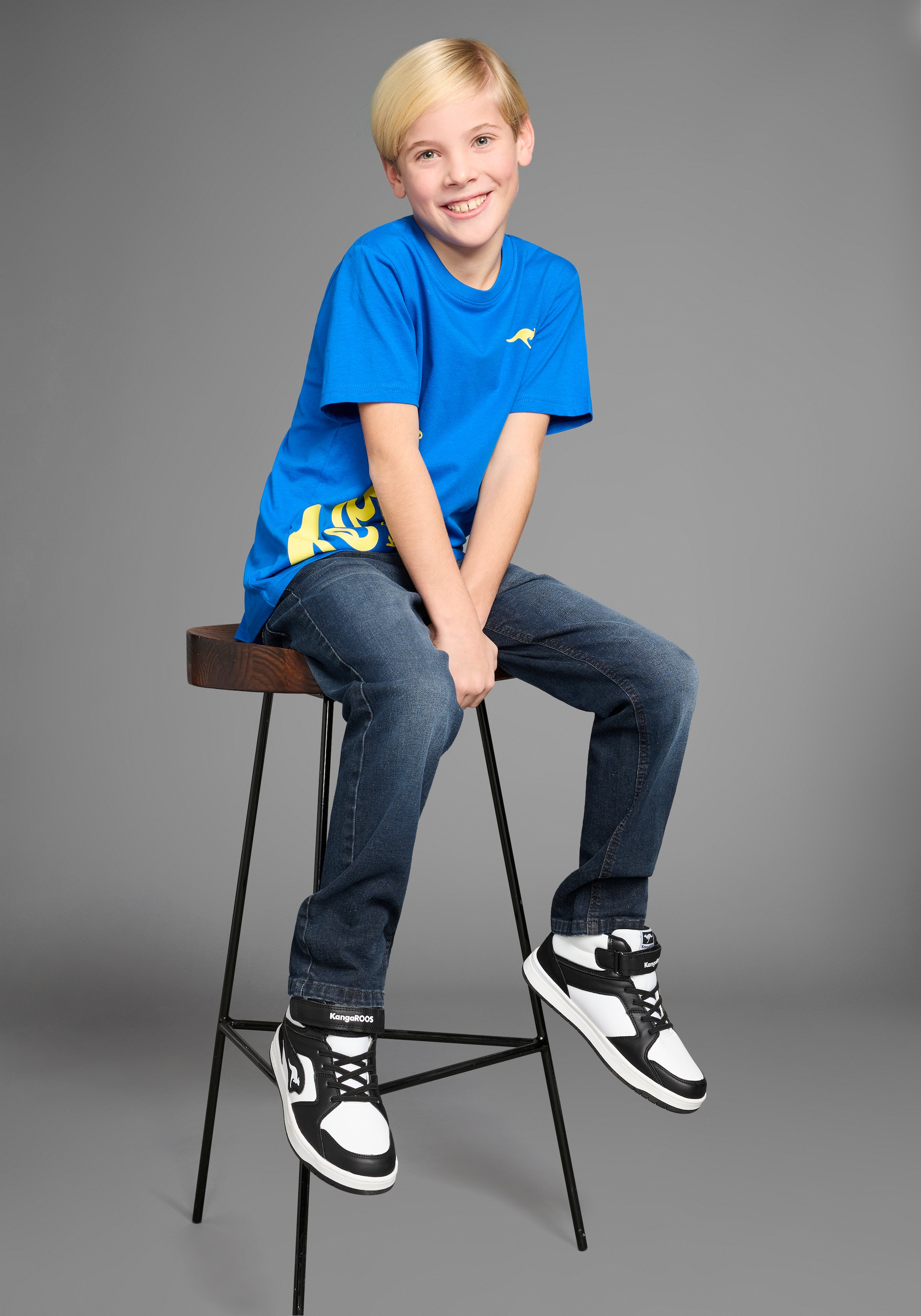 KangaROOS T-Shirt »TEAM-Print«, mit Logo-Print für Jungen