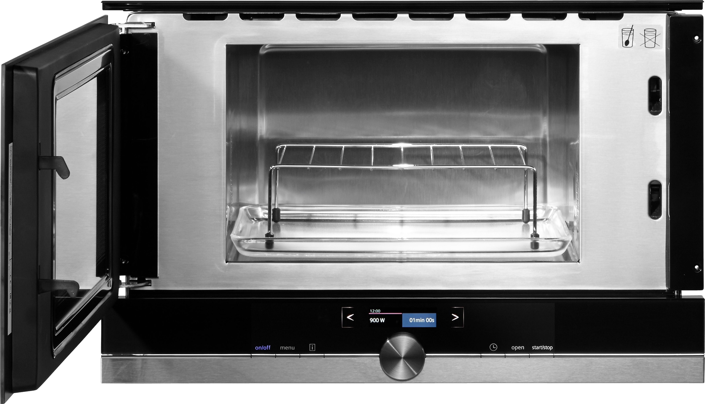 SIEMENS Einbau-Mikrowelle »BE634LGS1«, Mikrowelle-Grill, 900 W