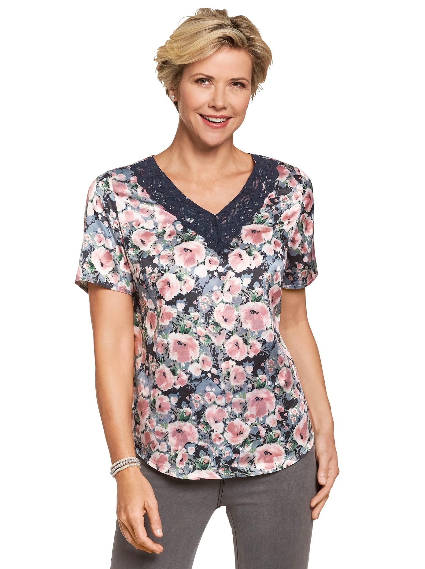 Bluse in edler Satin-Qualität