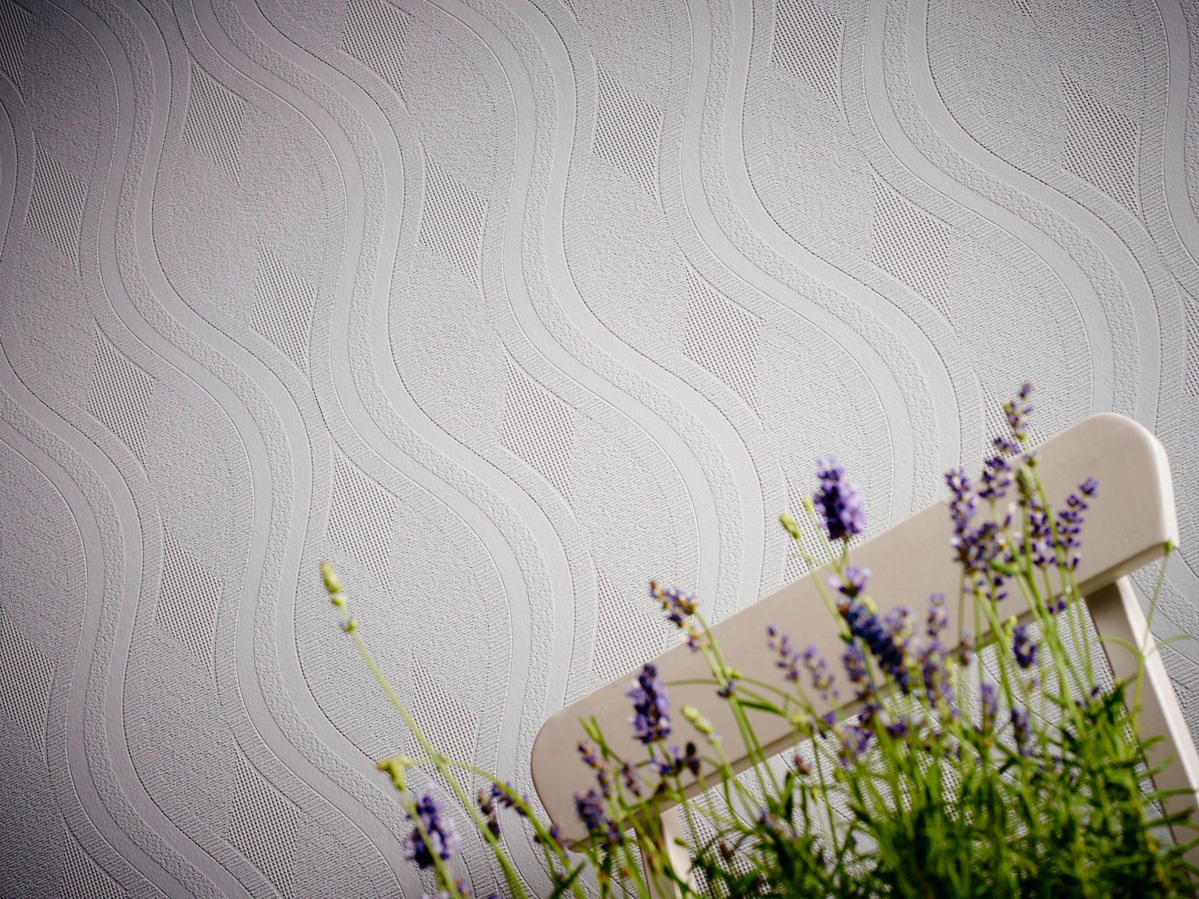 A.S. Création Vliestapete »Meistervlies« einfarbig | uni | unifarben strukturiert Struktur Tapete einfarbig Überstreichbar Tapeten Wohnzimmer Flur Optik