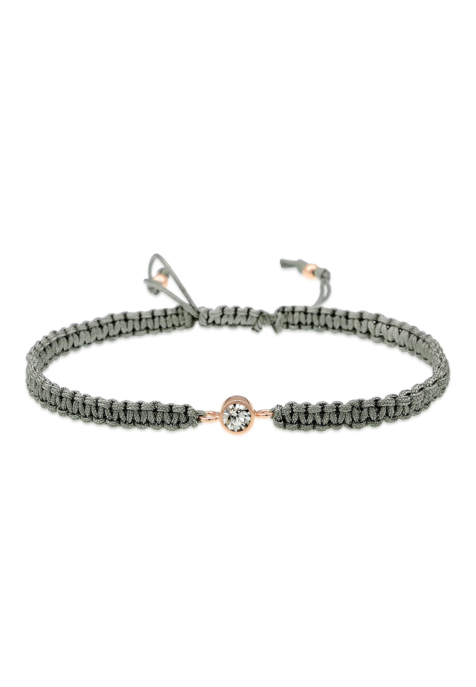 Elli Armband »Solitär Knoten Kristalle 925 Silber«