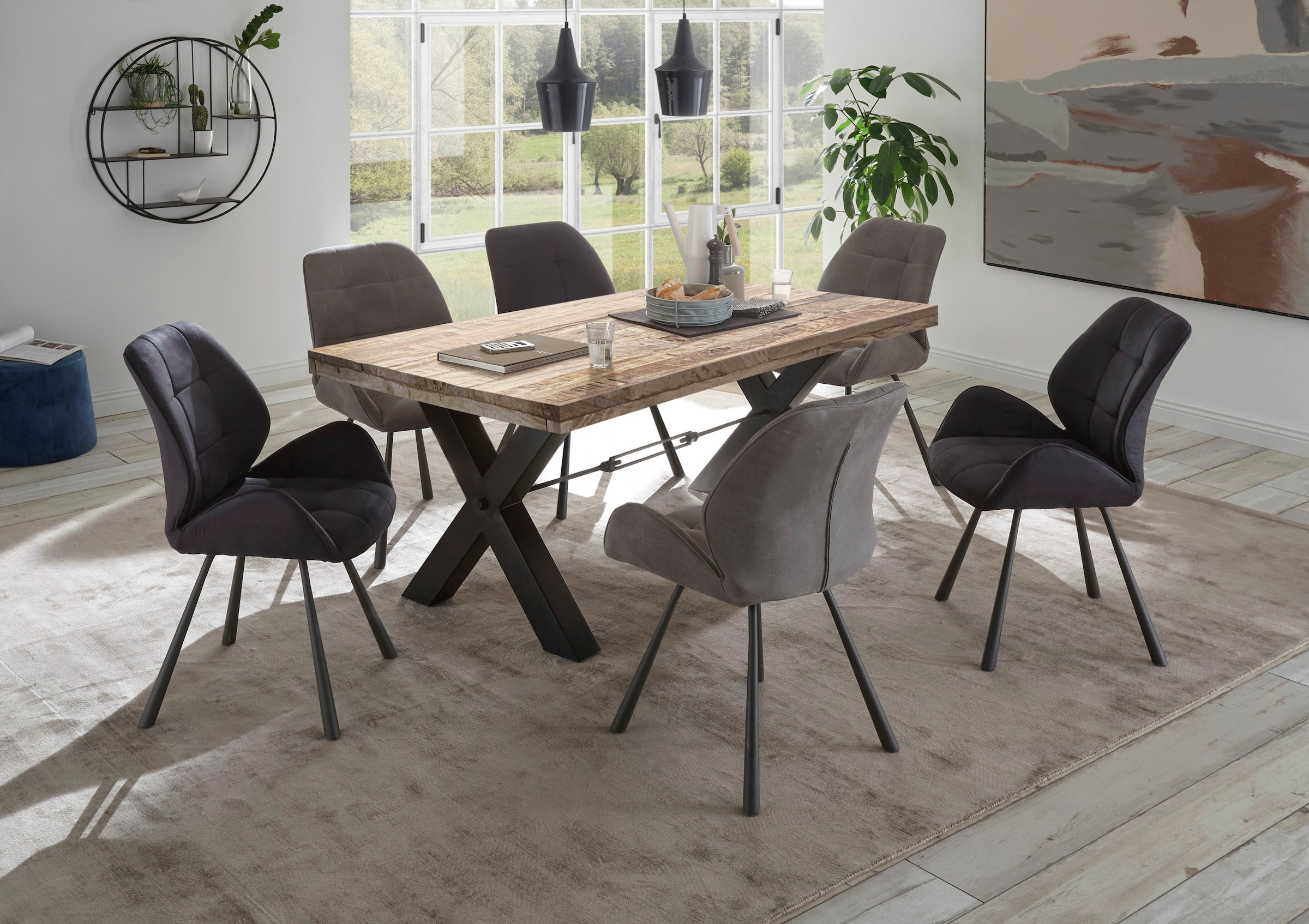 Stolkom Esstisch »Delhi«, 200 cm breit in Massivholz Mango Wood