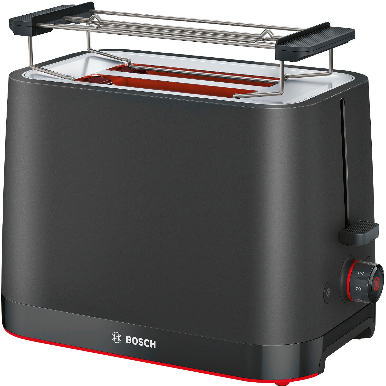 BOSCH Toaster "MyMoment TAT3M123", 2 Schlitze, für 2 Scheiben, 950 W, entnehmbarer Brötchenaufsatz, Auftaufunktion, Brot