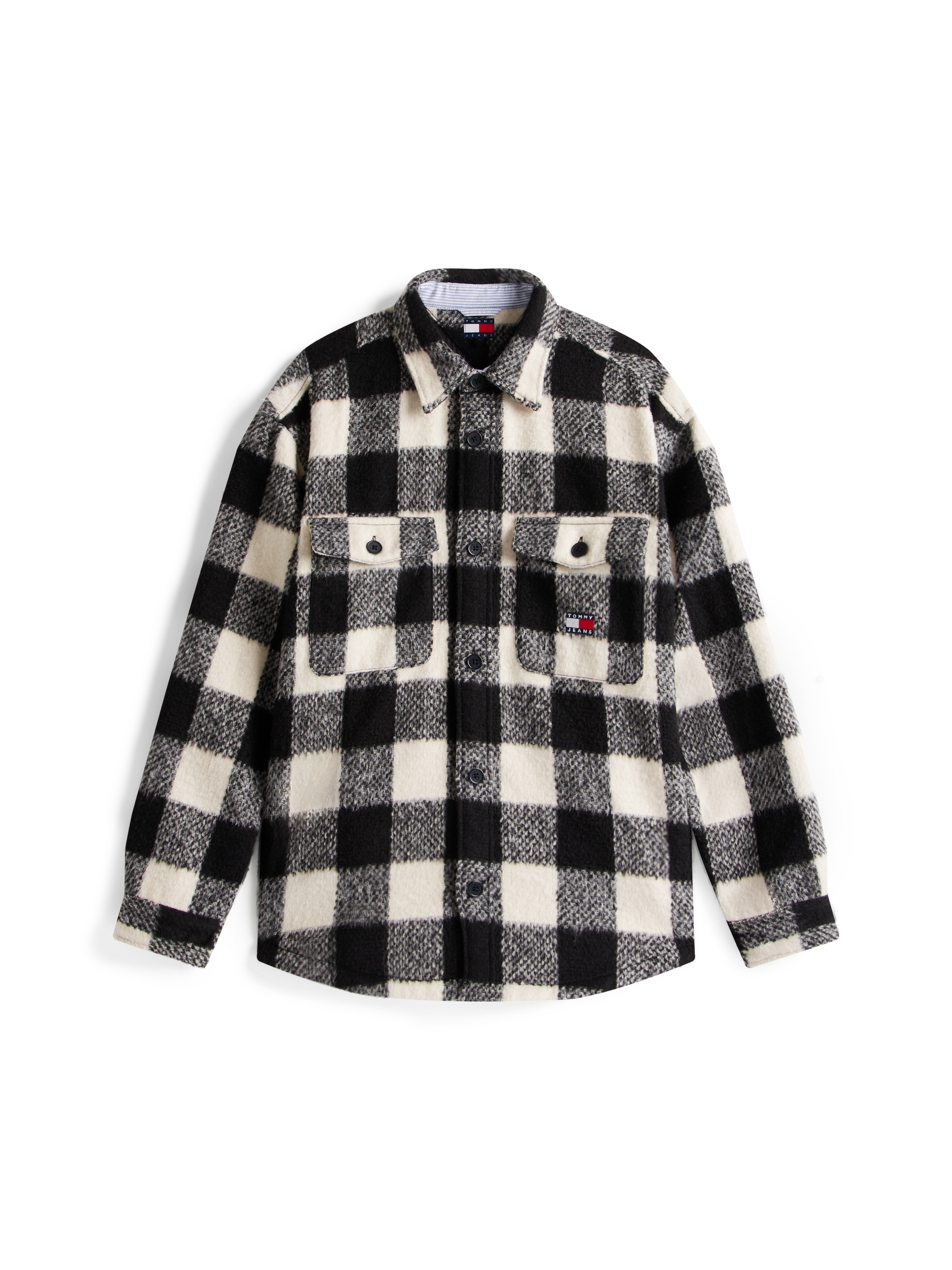Tommy Jeans Hemdjacke »TJM CHECK OVERSHIRT«, Flanell, oversized, dezent strukturiert