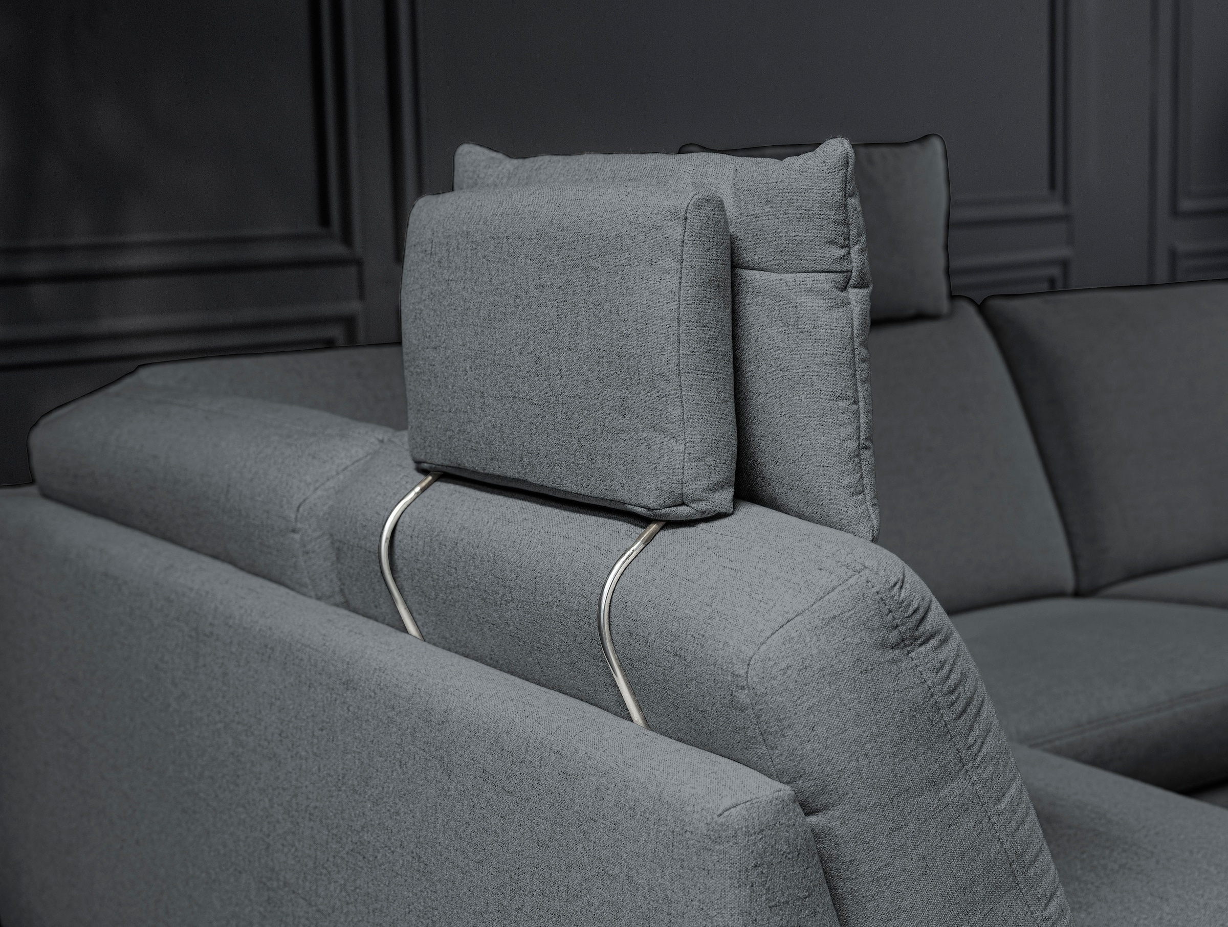 alina Ecksofa, inkl. Kopfstützen, wahlweise mit Relaxfunktion, Breite: 243 cm