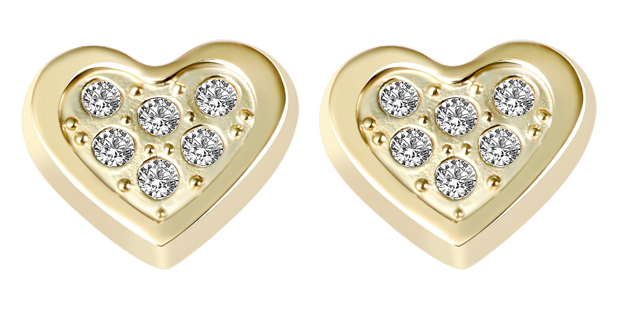 Adelia´s Paar Ohrhänger »Damen Ohrringe – Ohrstecker aus 333 Gold mit Zirkonia« Zum Verschenken an Menschen, die Ihnen am Herzen liegen