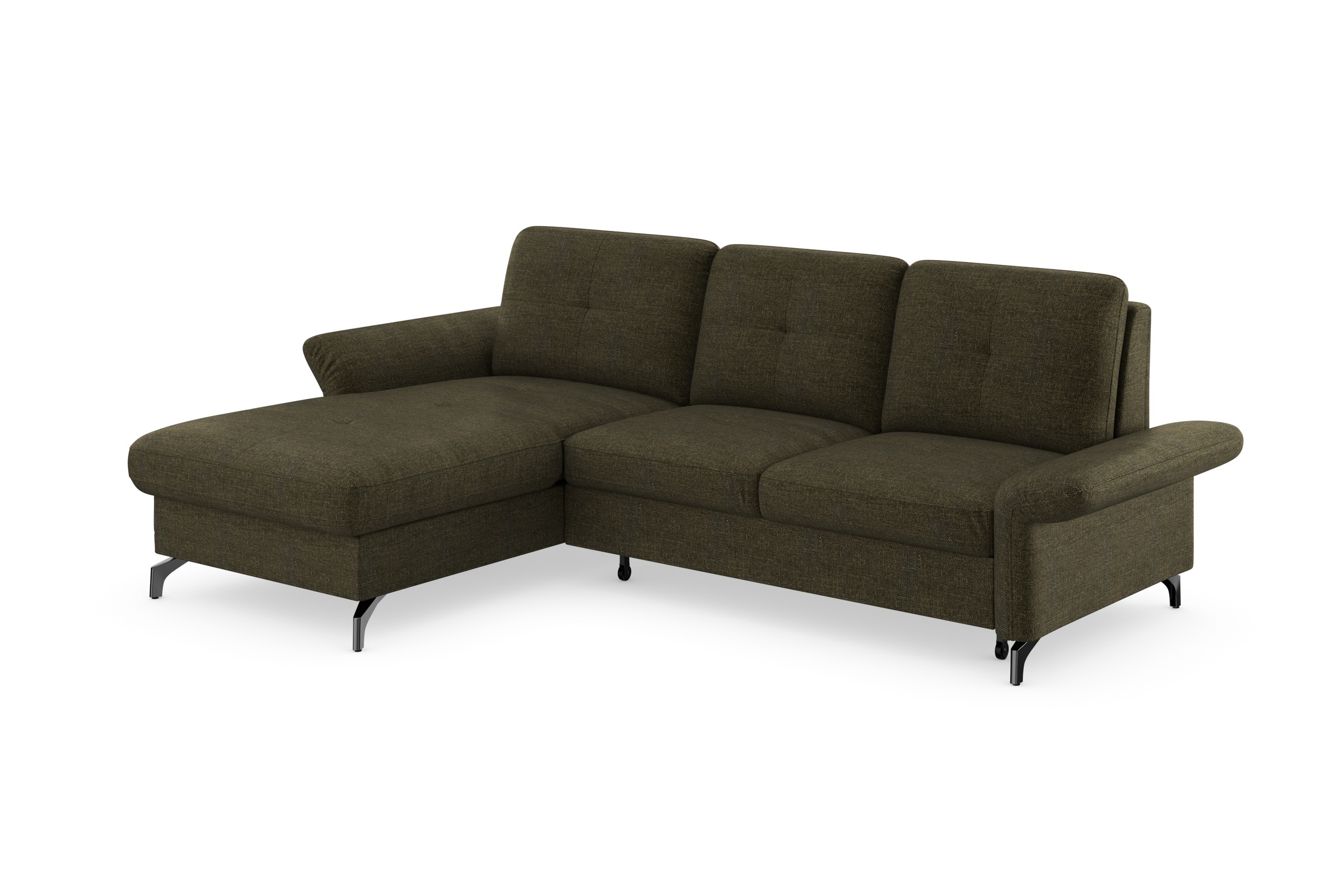 Home affaire Calando L-Shape Corner Sofa Olive 9