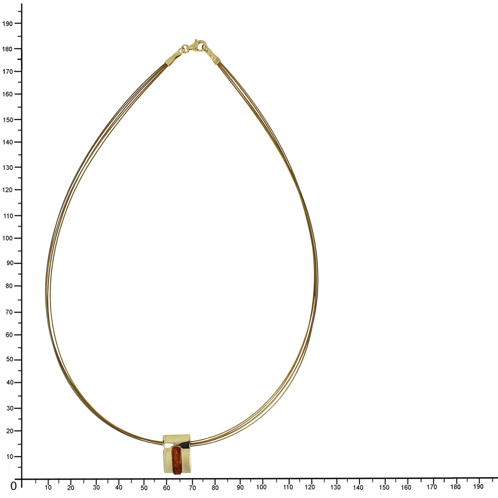 OSTSEE-SCHMUCK Halsreif »Ostsee-Schmuck Halsreif mit Anhänger Gleiter-Ulsa«, (2 tlg.)